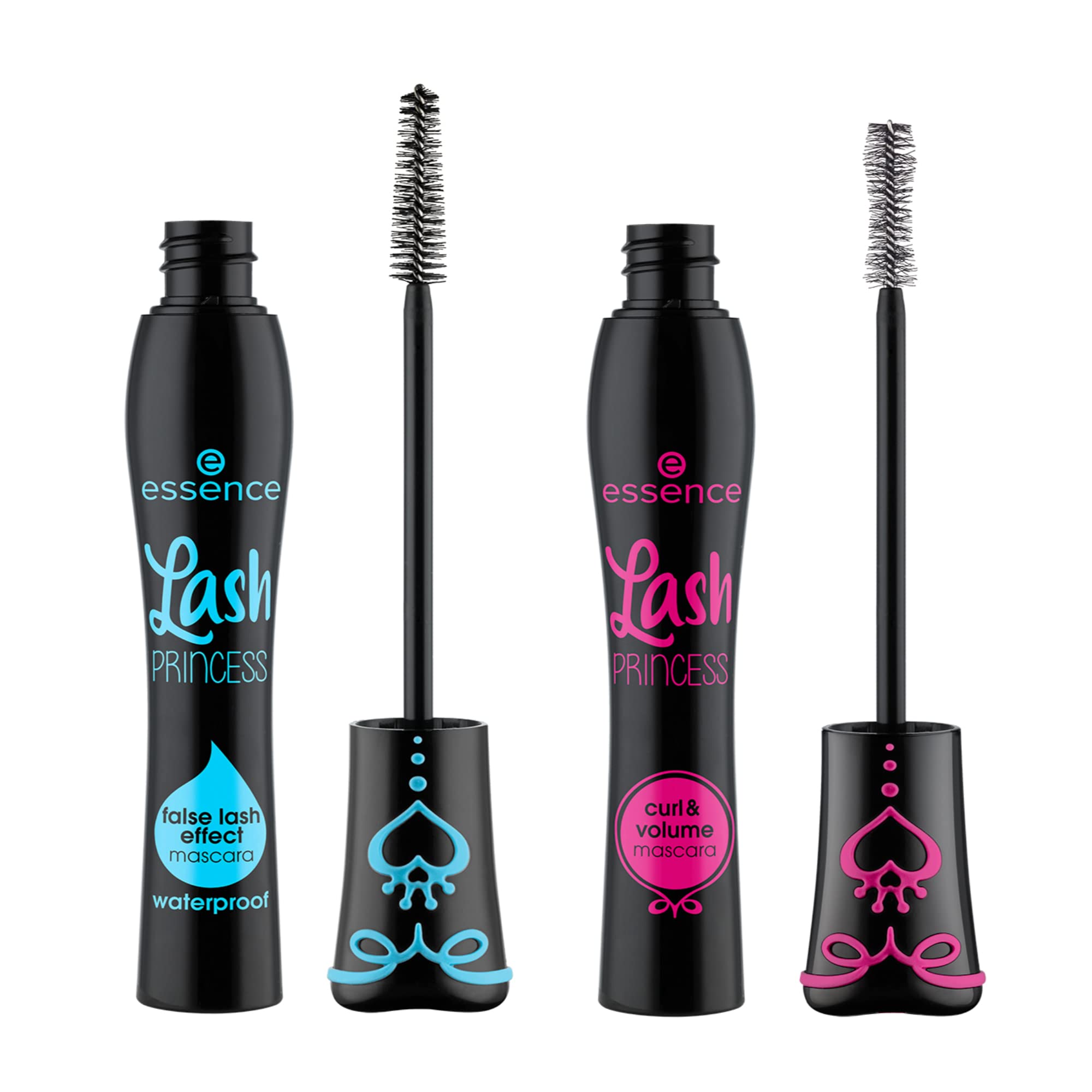 Lash Princess False Lash Waterproof Mascara & Curl Volume Mascara Bundle - Long Lasting, Smudge Proof for Dramatic Lashes - Perfect for Weddings, Parties & Everyday Glam