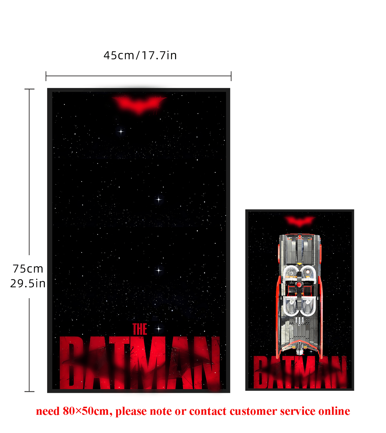 Lego DC Batman Batmobile 76328 Wall Display Frame - Showcase Your Lego Superhero Collection | Perfect for Home Decor & Toy Room Organization