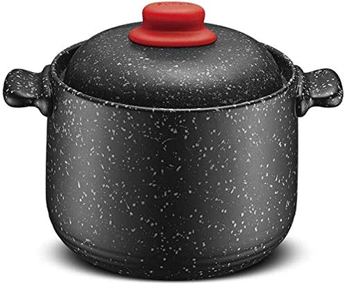 Non-Stick Ceramic Casserole Pan - Granite Stone Coated Large Soup Pot (4.5L) - Heat-Resistant Cookware for Baking, Stewing & Serving - Perfect for Oven, Stovetop & Dinner Parties