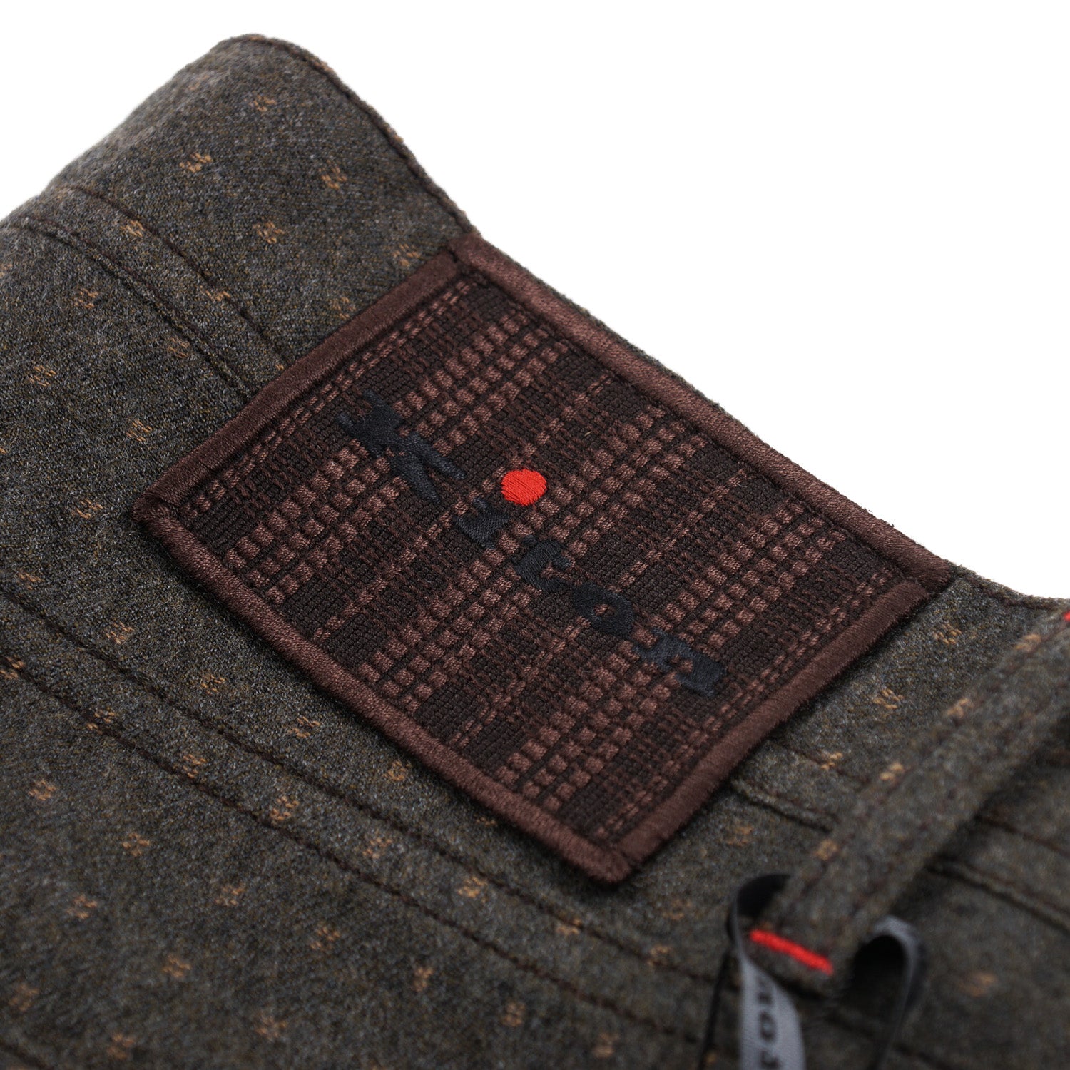 Kiton Slim Fit Five Pocket Patterned Wool Pants for Men - Premium Dress Pants for Business, Office & Formal Occasions