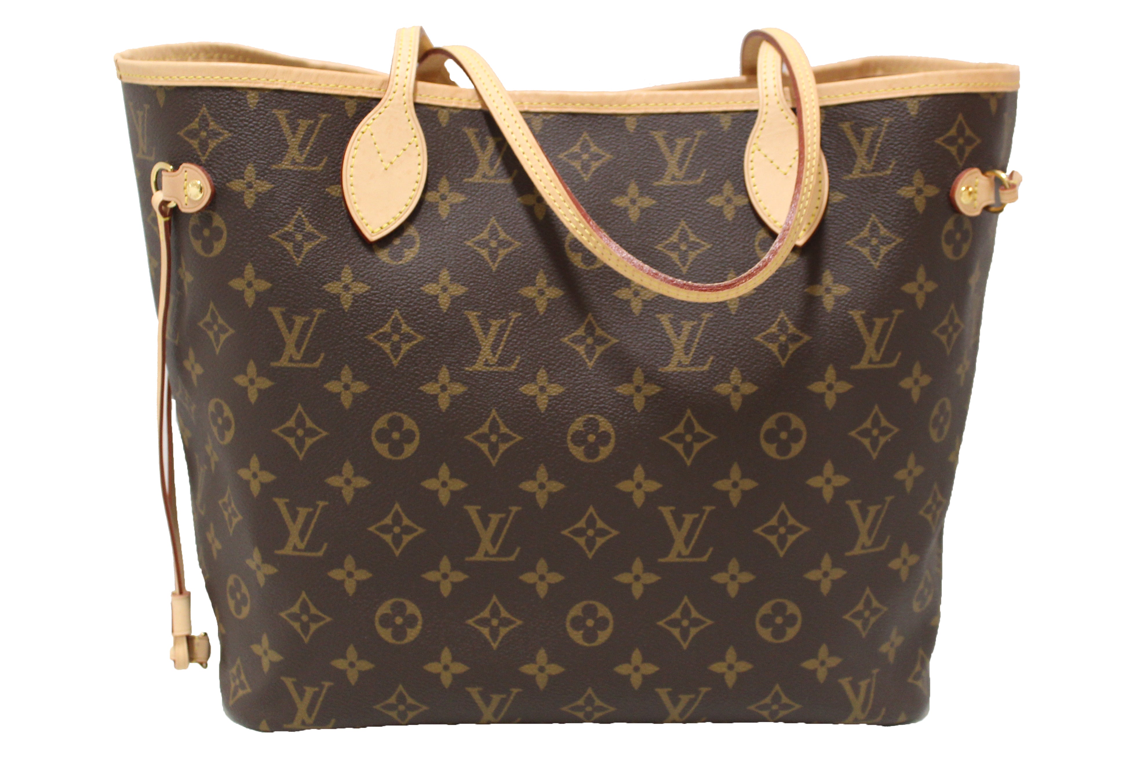 Authentic Louis Vuitton Monogram Neverfull MM Tote Bag - Luxury Designer Handbag for Women, Perfect for Work, Travel & Everyday Use