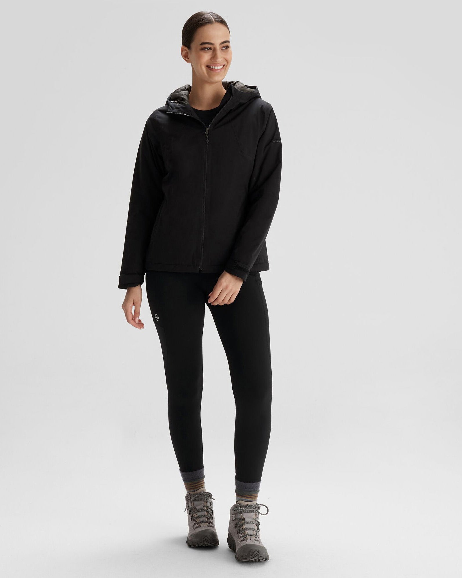 Women's Trailhead 2L Insulated Waterproof Rain Jacket - Black Stingray - Hiking, Camping & Outdoor Adventures