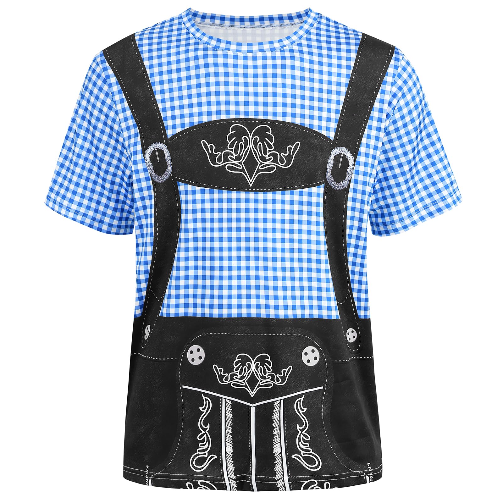 maxToonrain Oktoberfest T-Shirts for Men - Traditional Bavarian Lederhosen Style Short Sleeve Printed Shirt | Perfect for Beer Festivals, German Themed Parties & Casual Wear