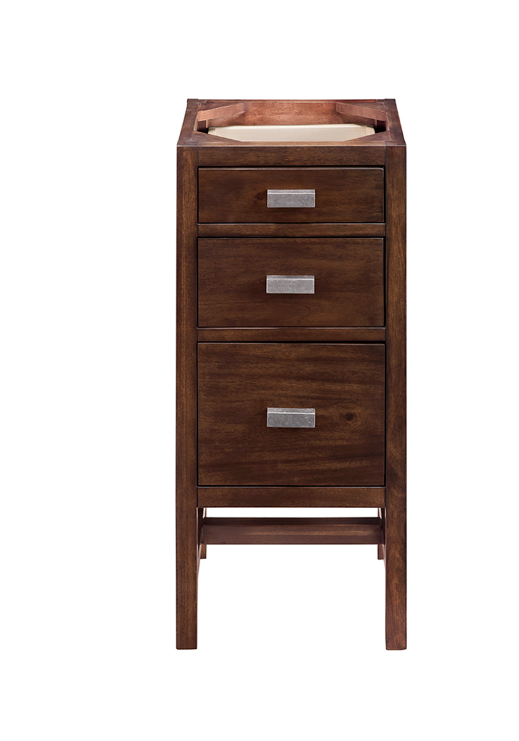 Addison 15-Inch Base Cabinet with Drawers - Mid Century Modern Acacia Wood for Kitchen, Bathroom & Home Storage Organization