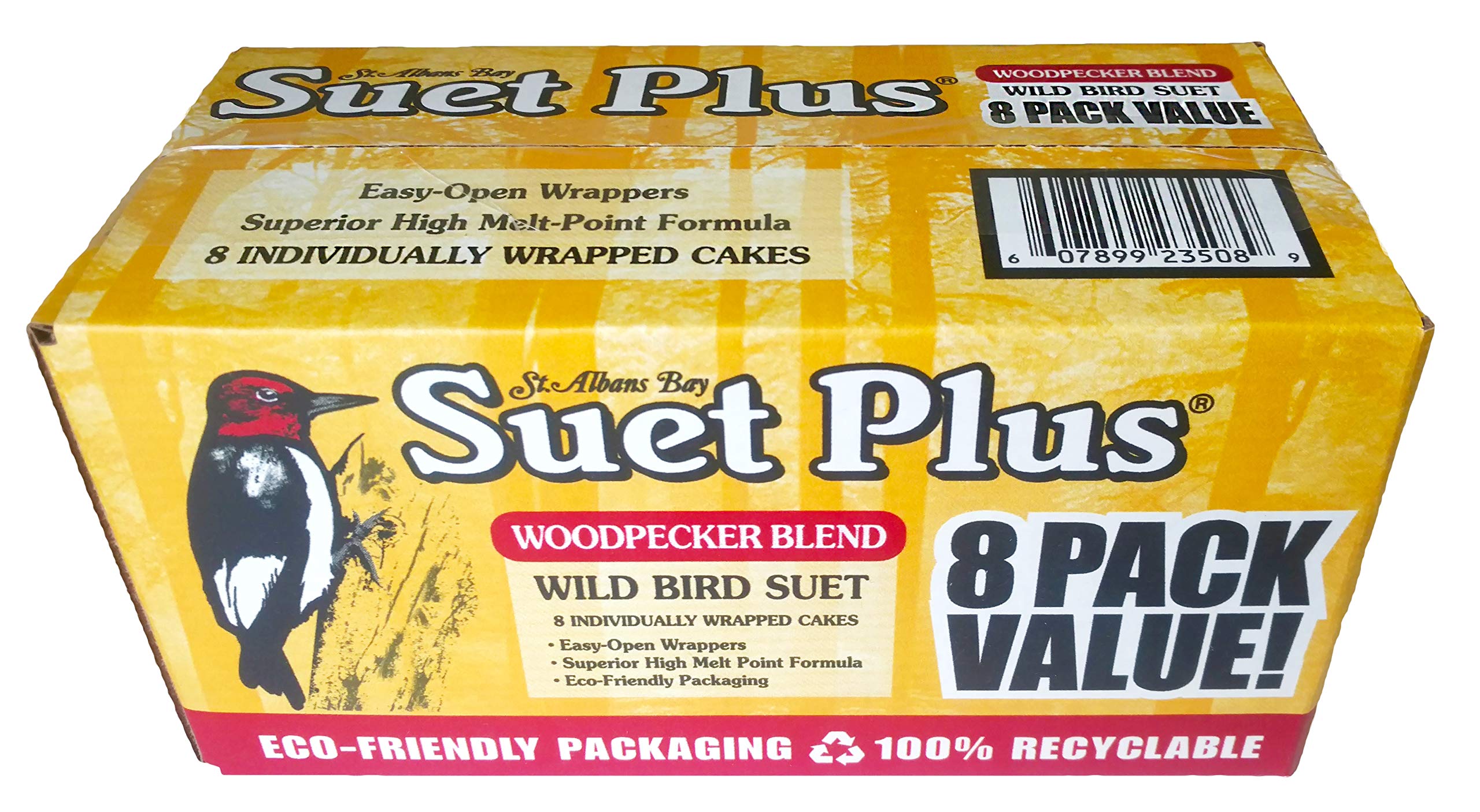 Premium Bird Suet Variety Pack - 8 Pack (11 oz Each) | High-Energy Woodpecker Suet Cakes for Wild Birds | Perfect for Backyard Bird Feeders & Winter Bird Feeding