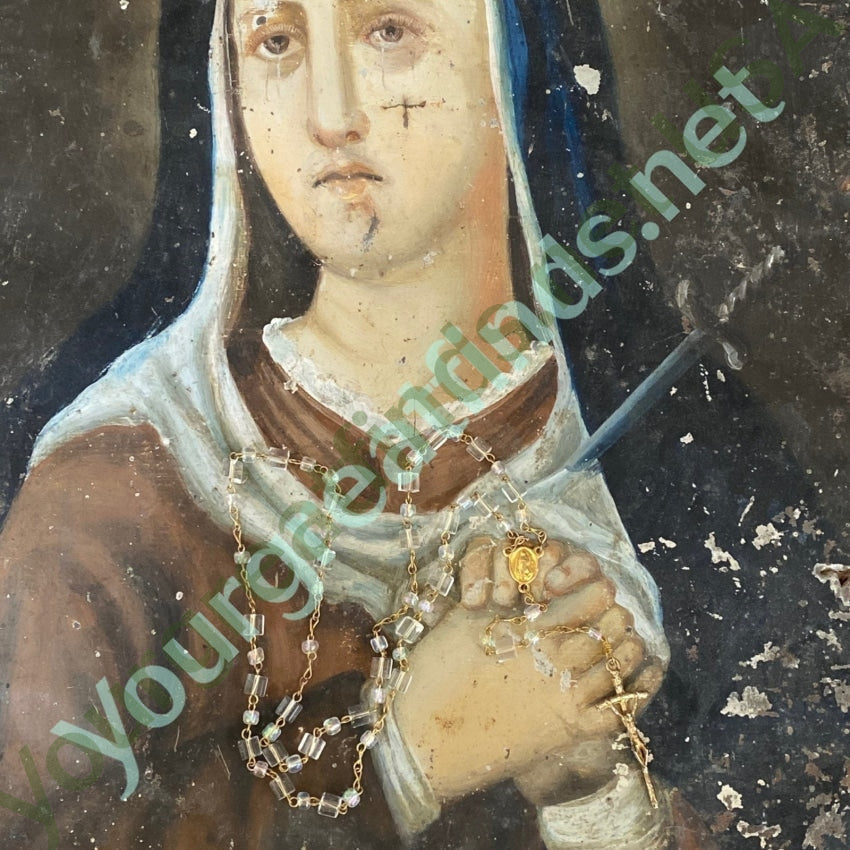 Vintage First Communion Rosary with Glass Aurora Borealis Beads - Perfect for Religious Gifts, First Holy Communion, Baptism & Prayer Devotion