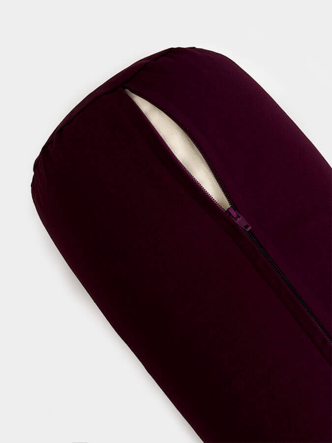 Organic Cotton Buckwheat Meditation Bolster Cushion for Yoga & Zen Relaxation - Perfect for Yoga Studios, Home Meditation & Stress Relief
