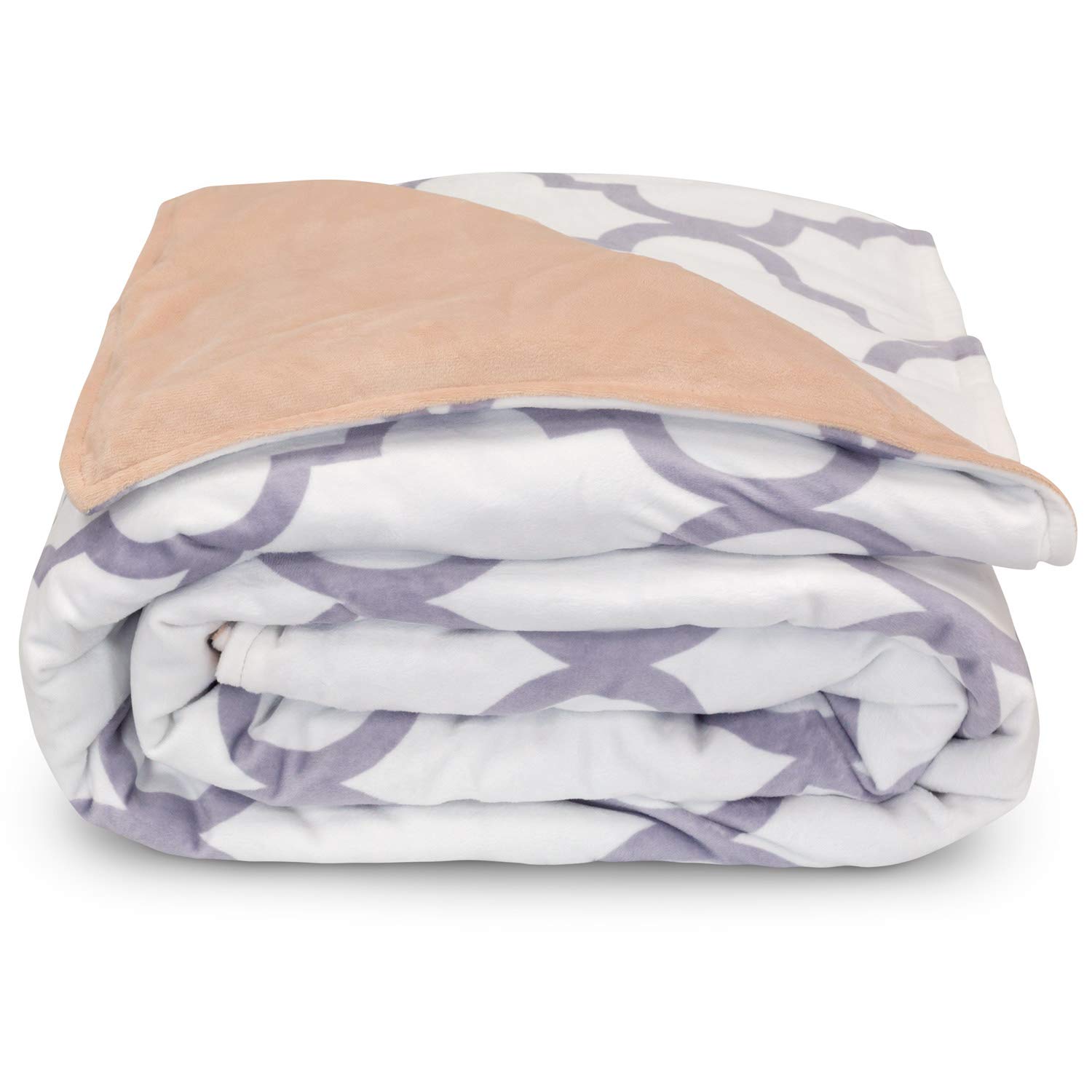 Moonstone Comfort Premium Weighted Blanket for Adults - 10, 15, 20 lbs Heavy Minky Duvet Cover - Anxiety Relief & Better Sleep (Cloud Gray, 20 Pound) - Perfect for Stress Relief, Insomnia, and Relaxation at Home