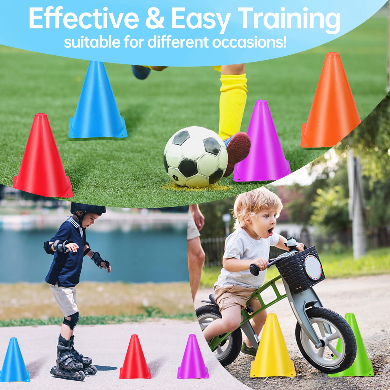 3 in 1 Carnival Games Set - 31PCS Outdoor Lawn Party Games Combo with Cones, Bean Bags & Ring Toss for Kids & Adults - Perfect for Backyard BBQs, Birthday Parties, Picnics & Family Gatherings