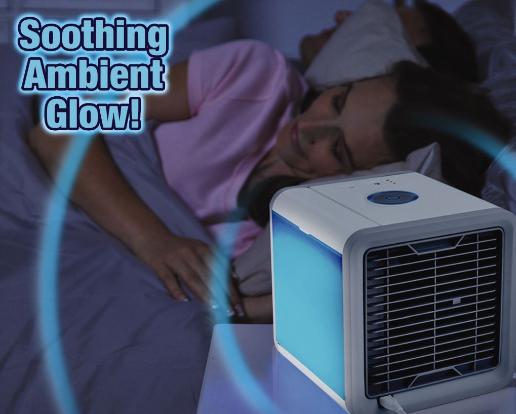 Arctic Air Portable Air Cooler - Personal Space Cooler with 3 Speeds, USB Powered for Home, Office & Outdoor Use - Ideal for Summer, Travel & Camping