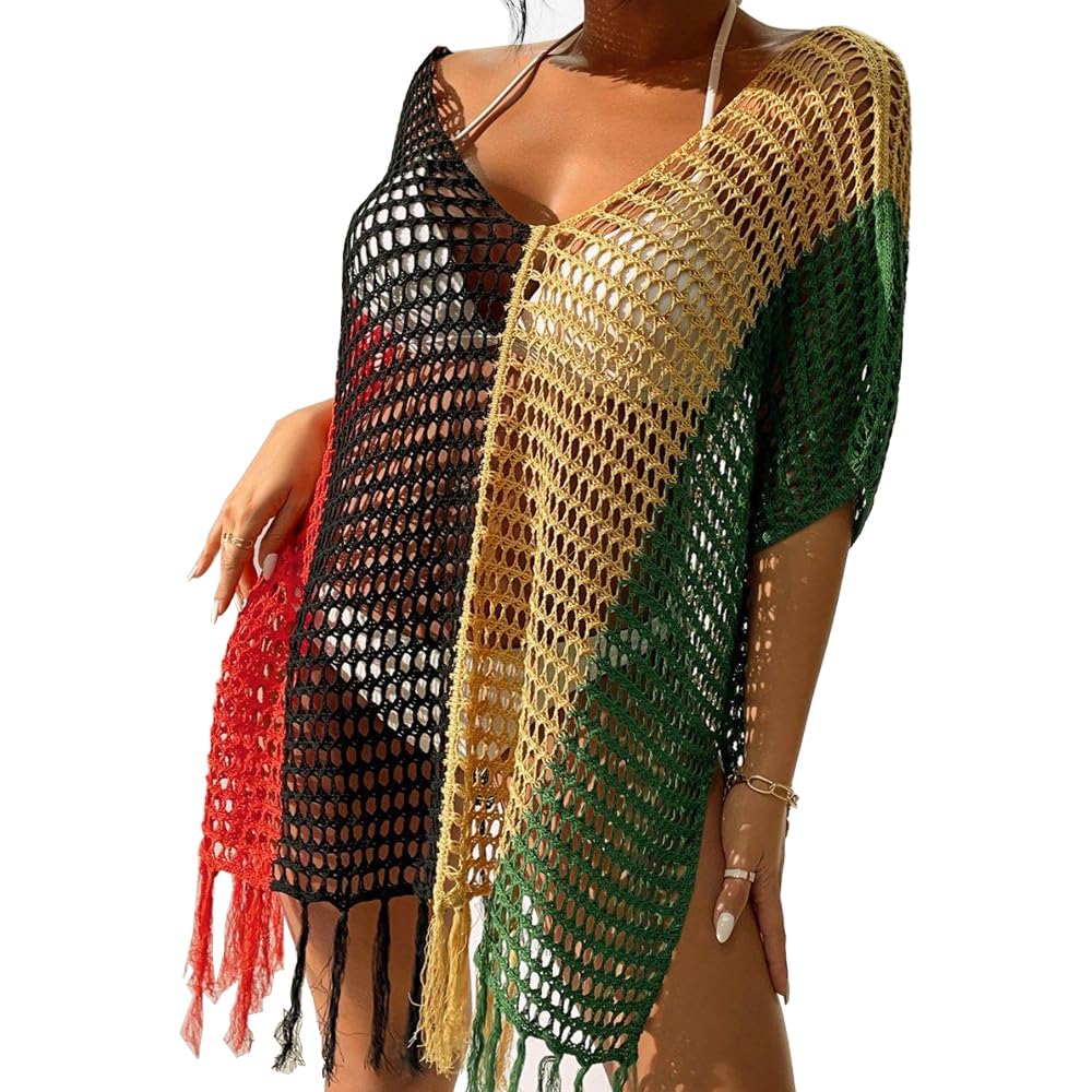 Women's Crochet Bikini Cover Up - Stylish Beach Dress for Pool, Swimwear & Summer Outfits | Perfect for Beach Vacations, Resort Wear & Boho Fashion