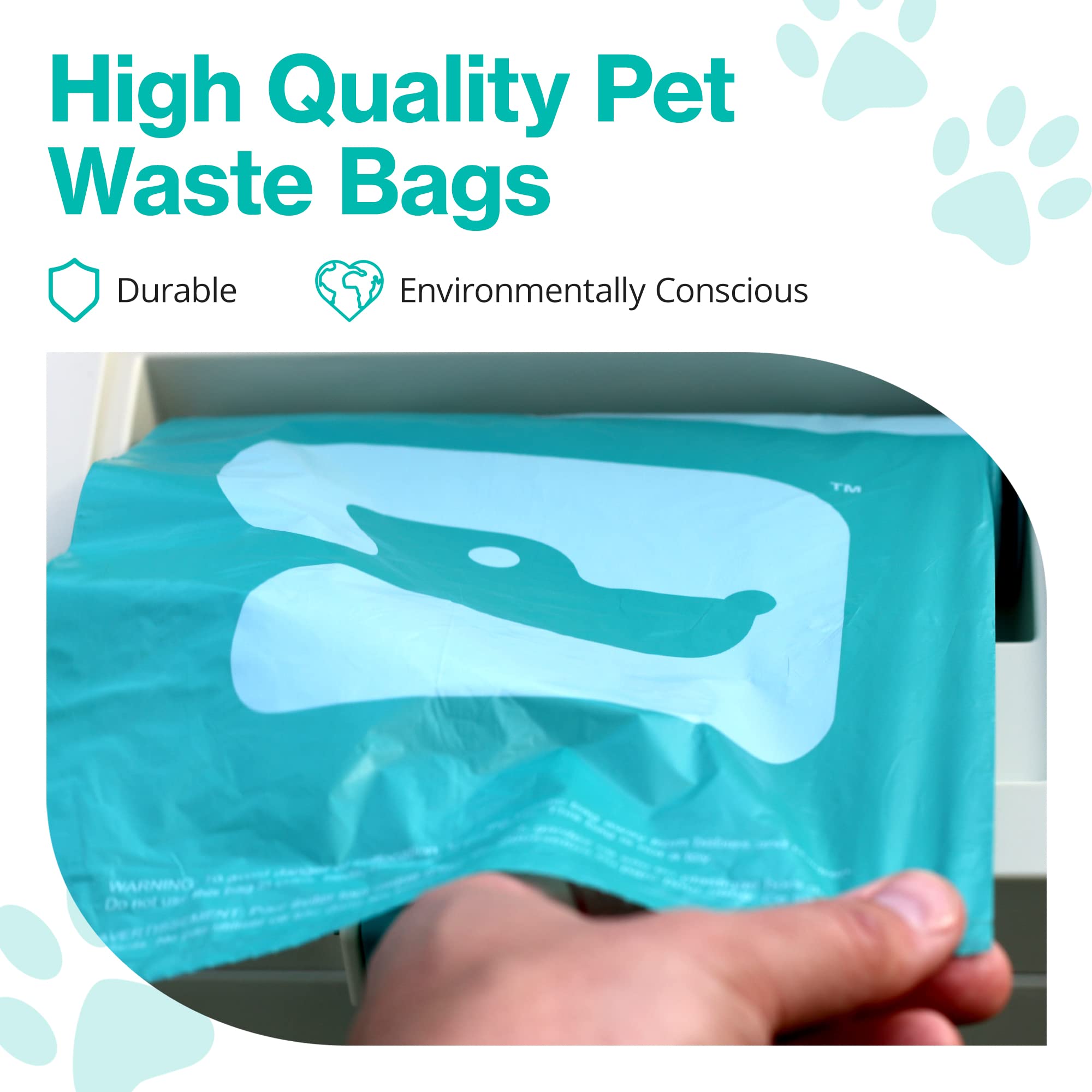 **PawPail Extra Large Pet Waste Bags for Dogs - 150 Count Leakproof & Odor Reducing Poop Bags, Lightly Scented - Compatible with PawPail Waste Station - Perfect for Dog Walks, Parks & Backyard Cleanup**
