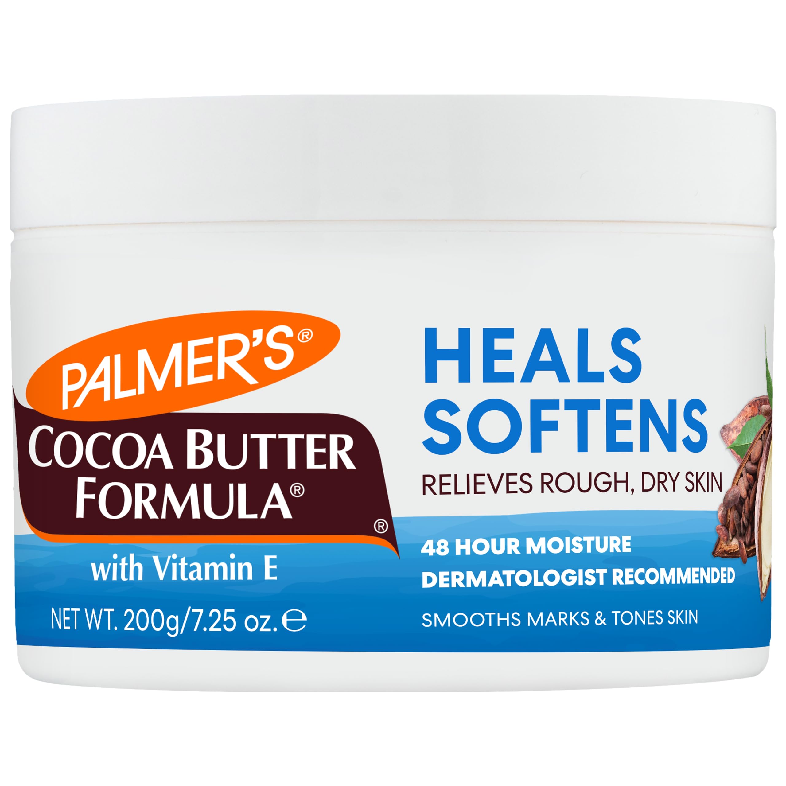 Palmer's Cocoa Butter Formula Vitamin E Body Lotion for Dry Skin - 7.25 oz Deep Moisturizing Cream for Hands, Feet & Elbows - Hydrating Therapy for Cracked Heels & Rough Patches - Perfect for Winter Care & Post-Shower Use