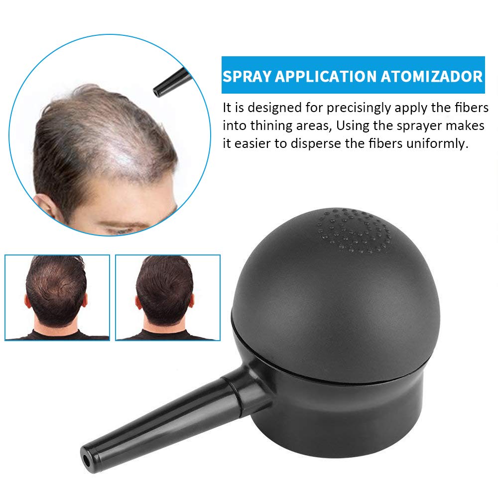 ALIVER Hair Building Fibers Spray Pump Applicator - Instant Hair Thickening Spray Nozzle for 0.97oz Bottles | Perfect for Thinning Hair & Bald Spot Coverage | Home & Travel Use