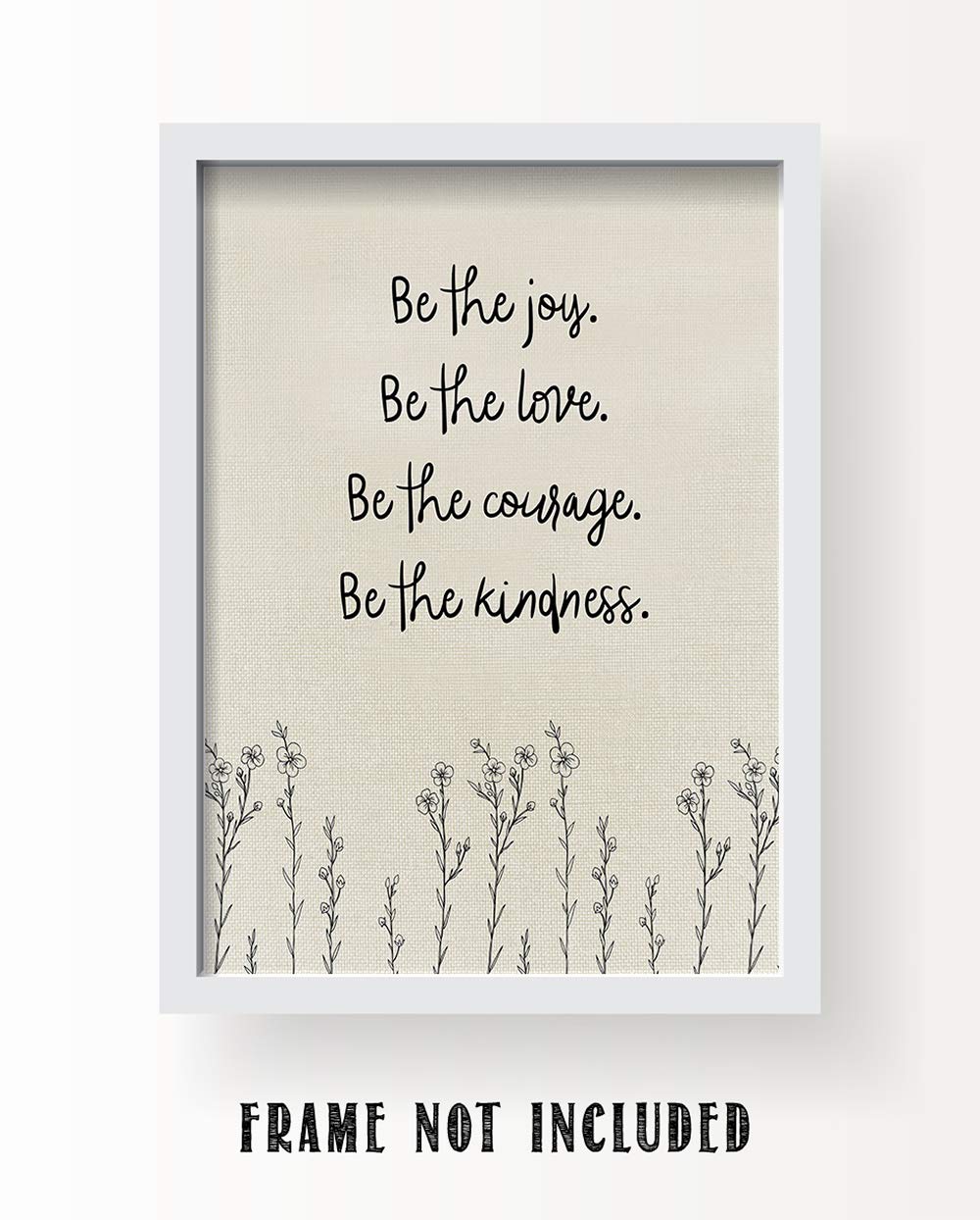 TJ Originals - Motivational Positive Wall Art with Inspiring Quotes, Spiritual Zen Decor for Living Room & Office, Modern Zen Gifts for Women & Men, Desk Decor (Be The Love) - Perfect for Home, Office & Meditation Spaces
