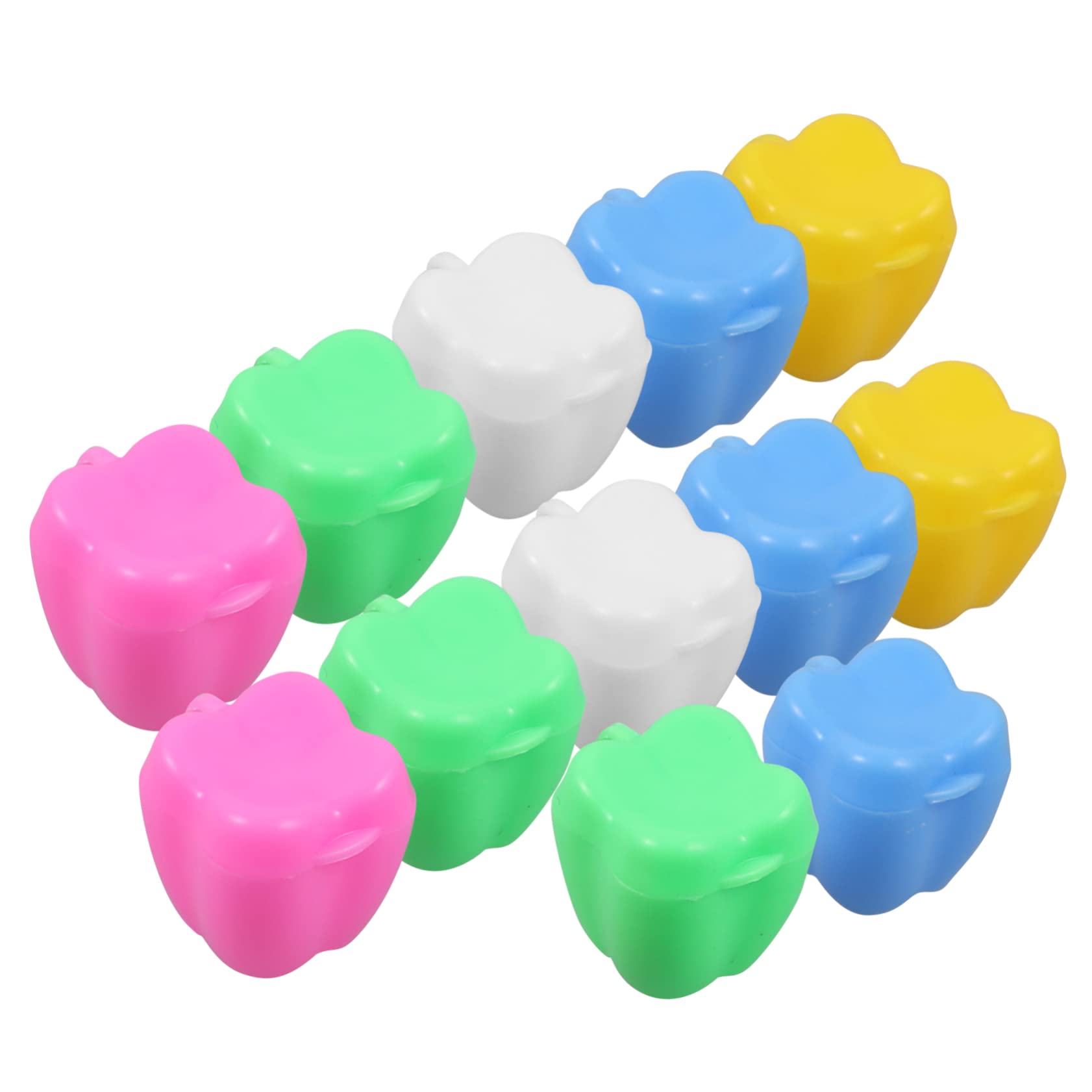 HAPINARY 60 Pcs Tooth Fairy Storage Box - Lost Tooth Holder Necklace for Boys & Girls - Plastic Keepsake Container for Baby Teeth - Perfect for Tooth Fairy Gifts & First Tooth Milestones