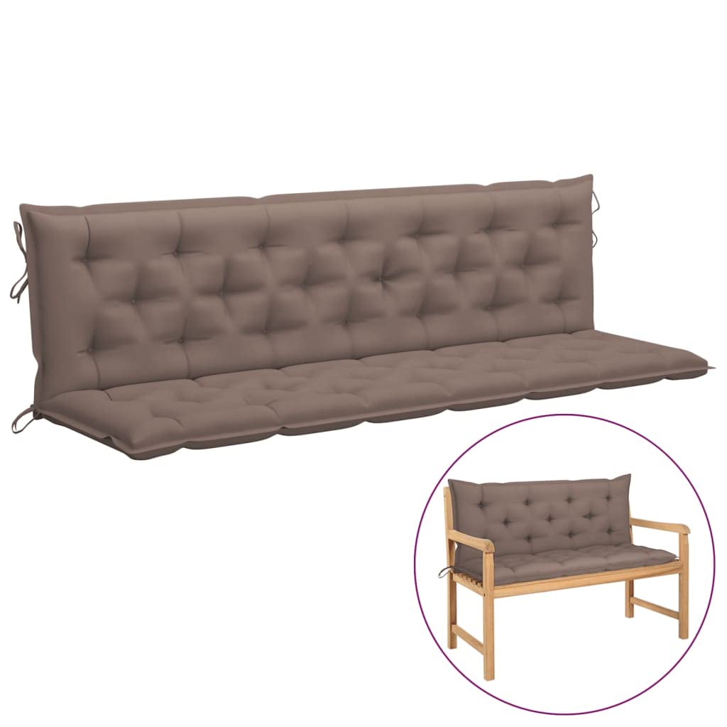 Premium Outdoor Swing Chair Cushion - Waterproof Patio & Porch Swing Cushion Set - 78.7