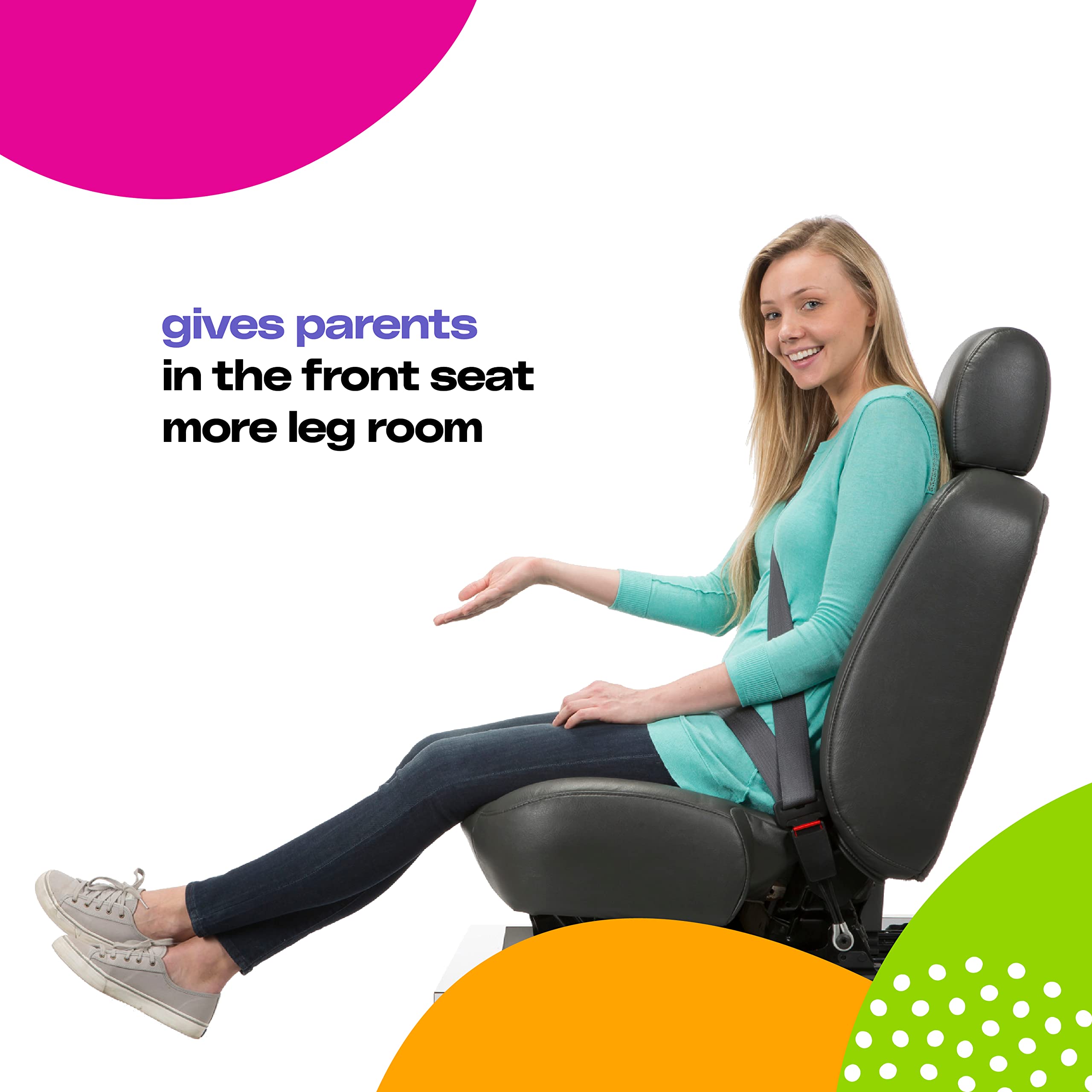 Cosco Mighty Fit 65 DX Convertible Car Seat for Toddlers & Kids | Heather Onyx | Rear & Forward Facing | Safe & Comfortable for Travel & Daily Use