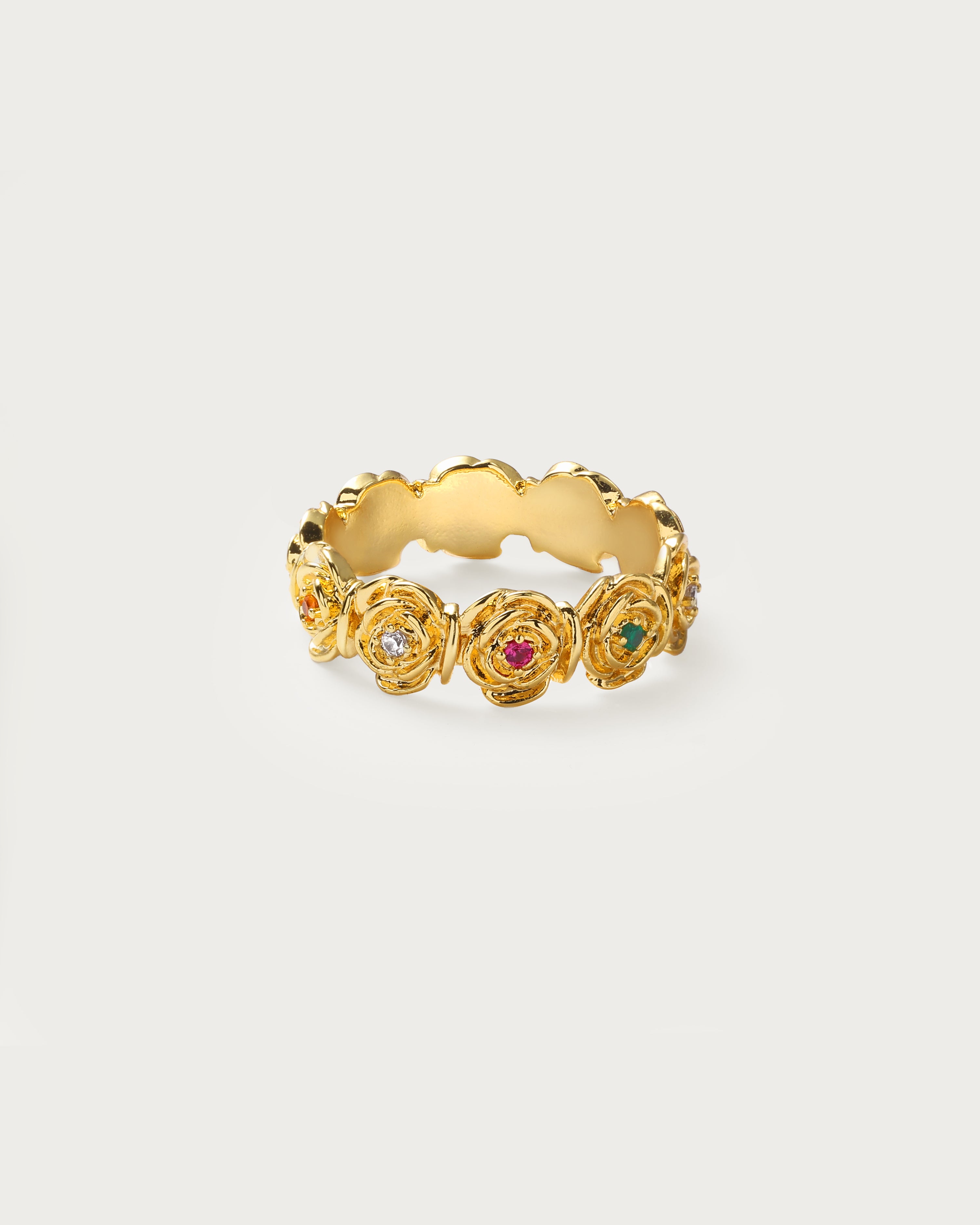 Daisy Rose Ring for Women - Sterling Silver Floral Jewelry - Perfect for Weddings, Anniversaries & Everyday Wear