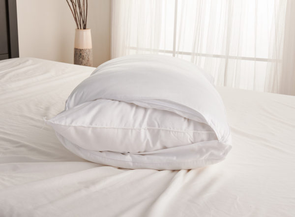 Dual Layer Extra Firm Support Pillow for Back & Side Sleepers - Carpenter Co. Comfort Pillow for Neck Pain Relief & Better Sleep