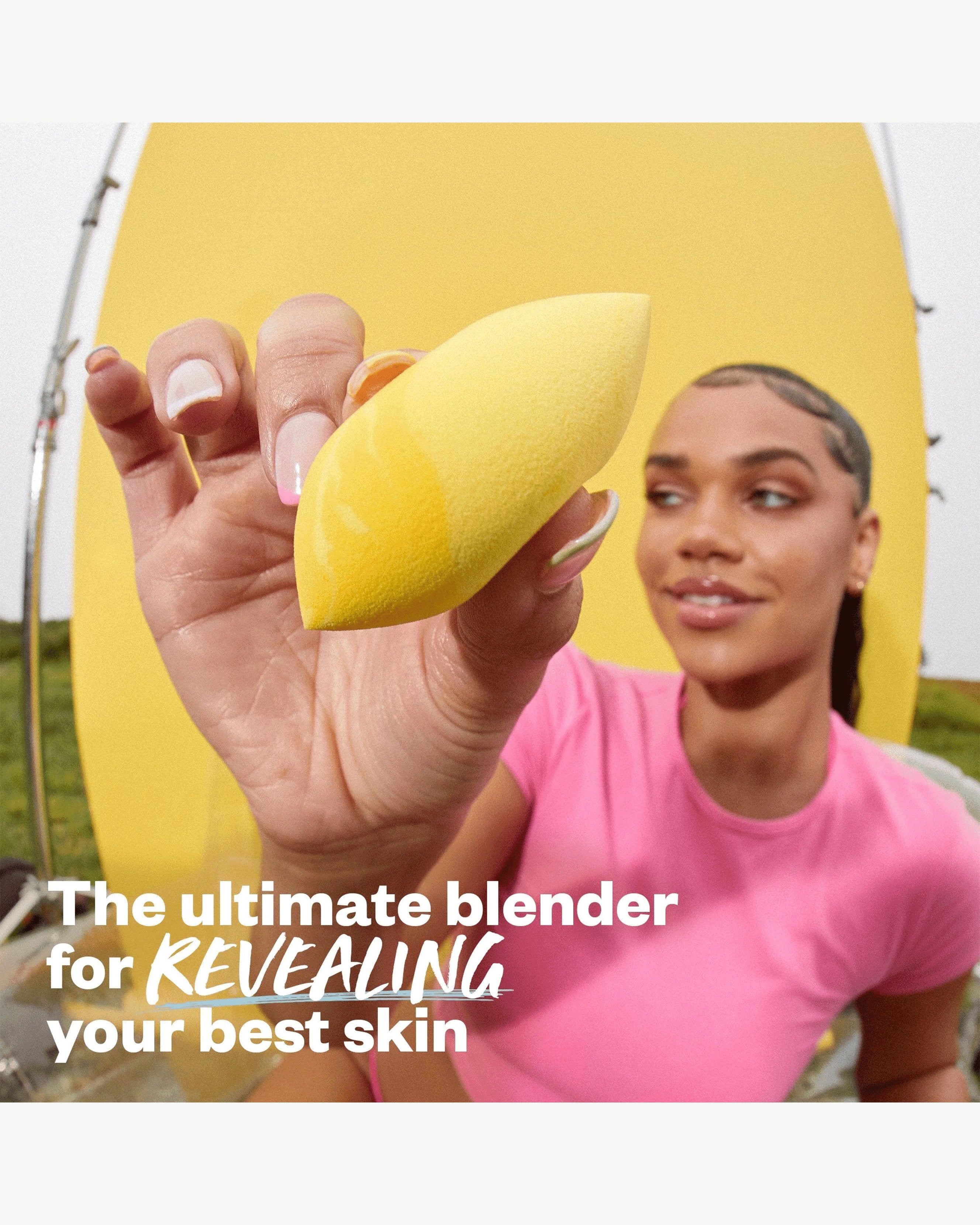 Revealer Dual Ended Makeup Blender Sponge - Professional Beauty Blending Tool for Foundation, Concealer & Powder - Perfect for Everyday Makeup & On-The-Go Touch Ups