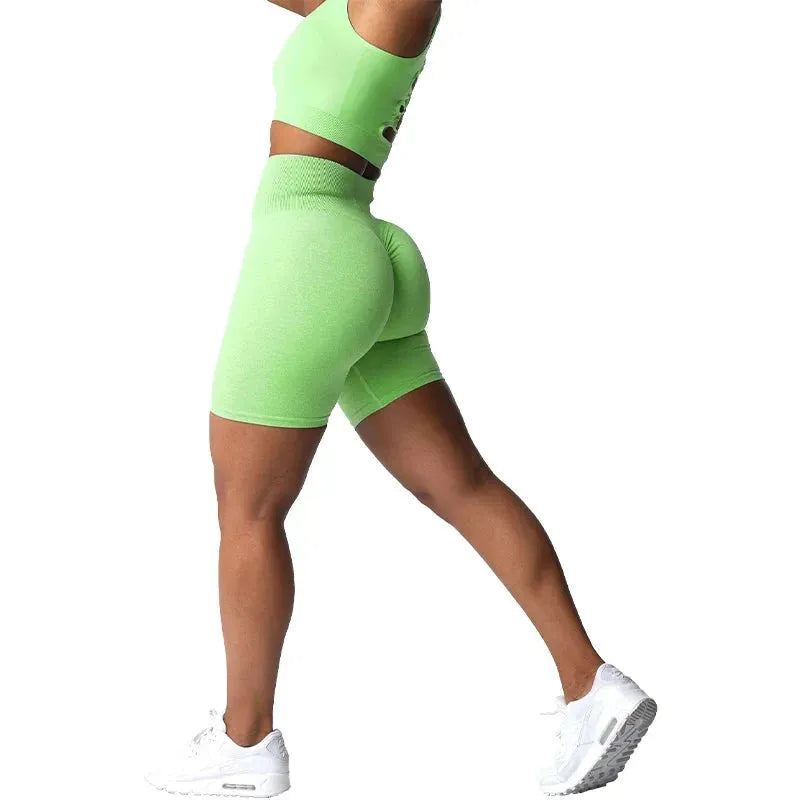 NVGTN Scrunch Seamless Yoga Shorts for Women - High Waisted Spandex Workout Shorts with Butt Lifting Design, Breathable & Elastic Gym Running Athletic Shorts - Perfect for Yoga, Pilates, Running & Lounge Wear
