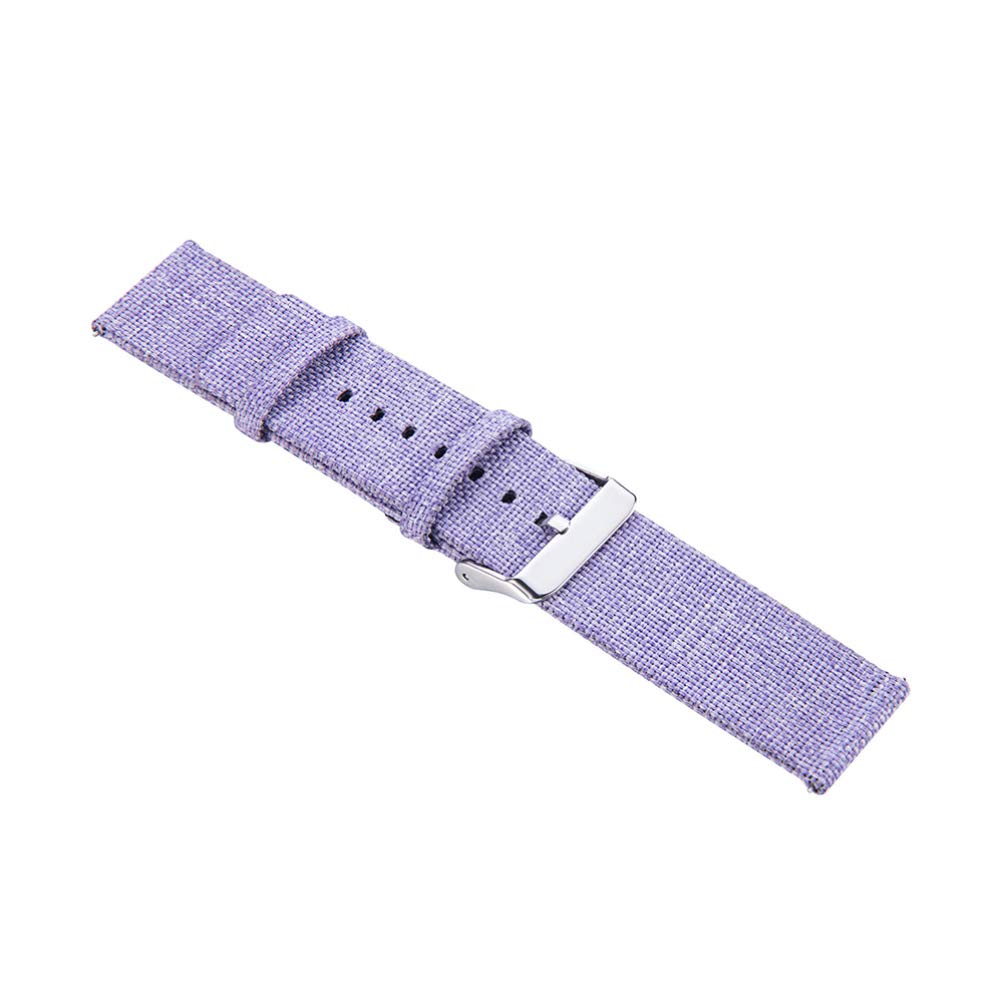 Hemobllo Smart Watch Band Replacement - Durable Canvas Strap Compatible with Garmin Vivoactive 3 & Vivomove HR - Adjustable & Breathable for Fitness, Running & Daily Wear (Purple)