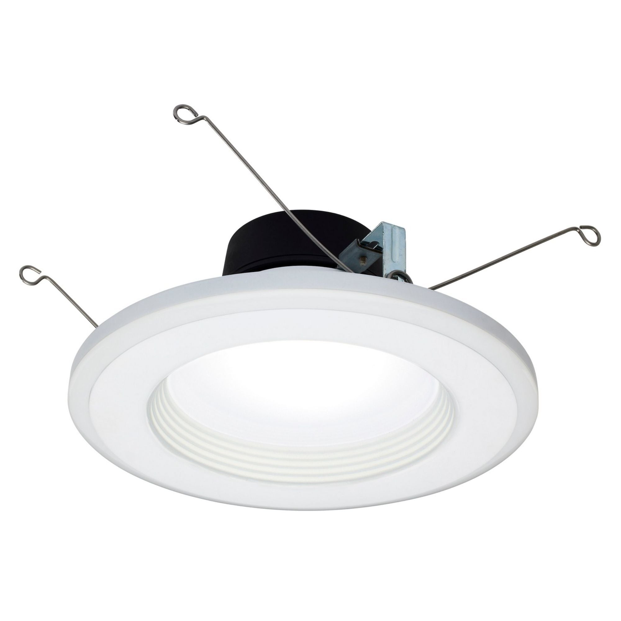 5/6 Inch LED Recessed Can Light with Night Light - 800 Lumens, 5 Color Temperatures, Deep Baffle Trim - Perfect for Bedrooms, Kitchens, and Hallways