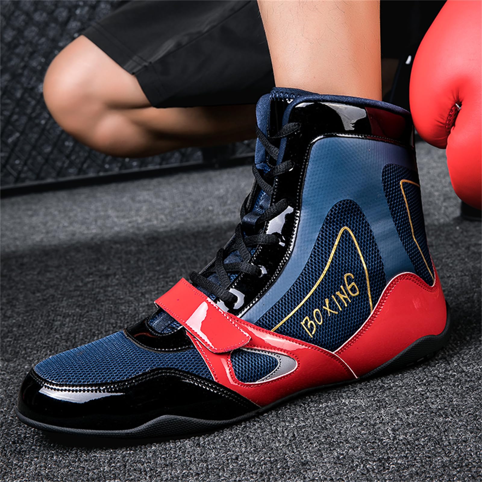Professional Wrestling & Boxing Shoes for Men & Women - Breathable Fitness Training Shoes for Gym, MMA, Martial Arts & Sports Performance