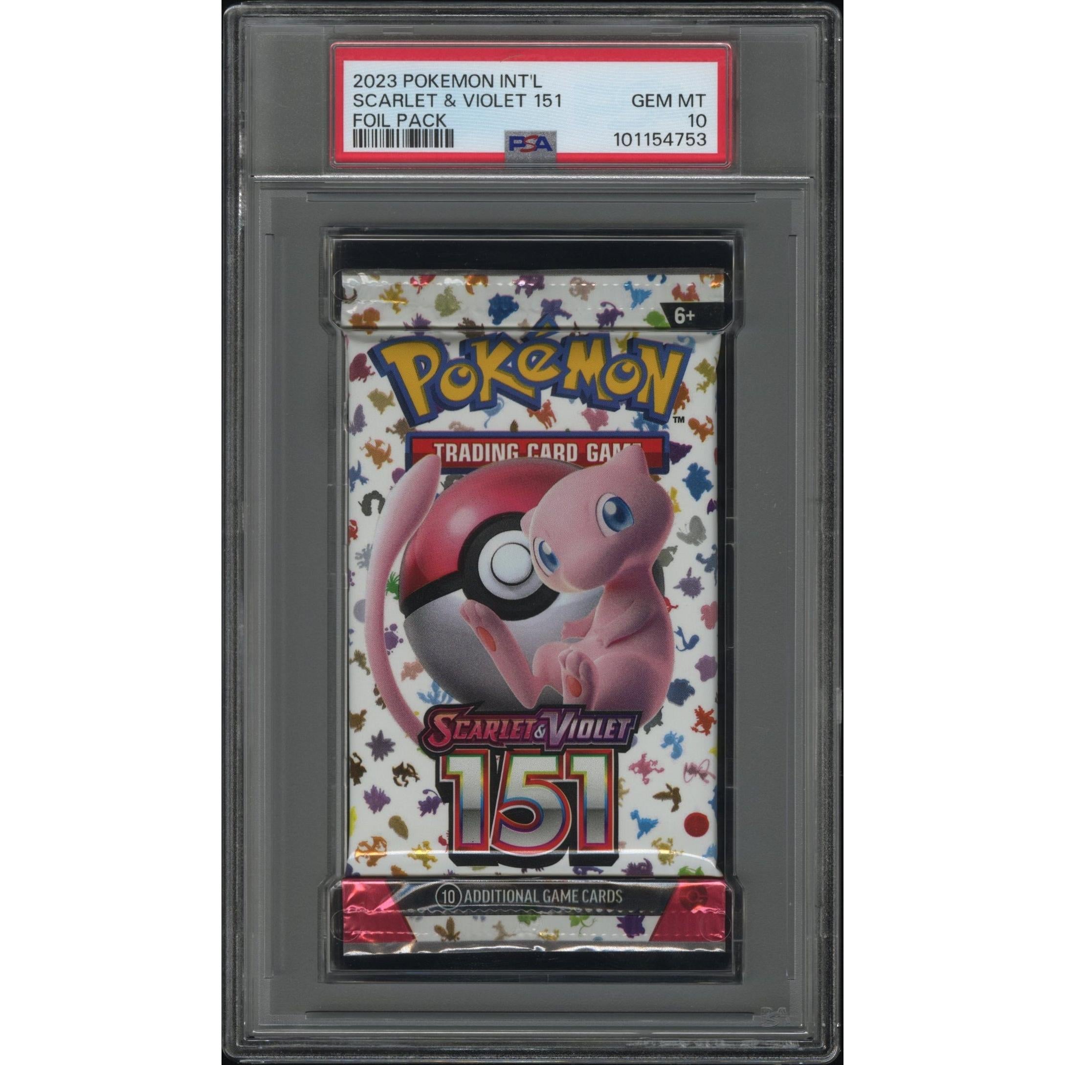2023 Pokemon Scarlet & Violet 151 Booster Pack PSA 10 Graded Card - Collectible Trading Cards for Game Enthusiasts & Gift Ideas