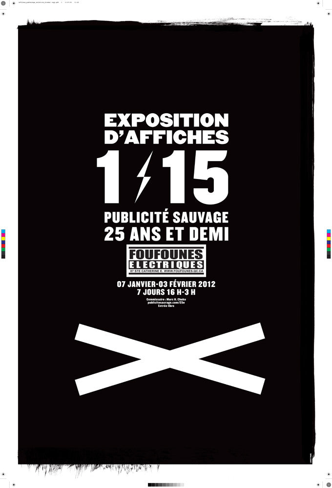 2011 Original Poster - Publicité Sauvage/Foufounes 1/15 Scale Model by Pinabel | Vintage Advertising Collectible for Home & Office Decor