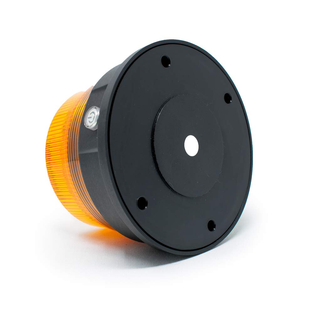 Pro LED 2988A Magnet Mounted Rechargeable Amber LED Light - Class 1 Amber Lens Beacon with 11 Flash Patterns (4-26 Hours Runtime) - Perfect for Emergency Vehicles, Construction Sites & Roadside Safety