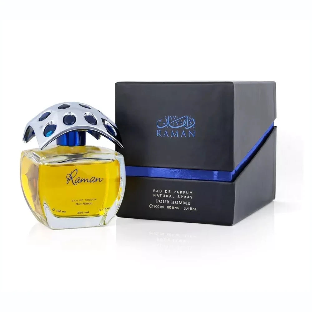 Raman For Men Eau de Parfum 100ml - Premium Long-Lasting Fragrance for Men | Perfect for Date Night, Office & Special Occasions