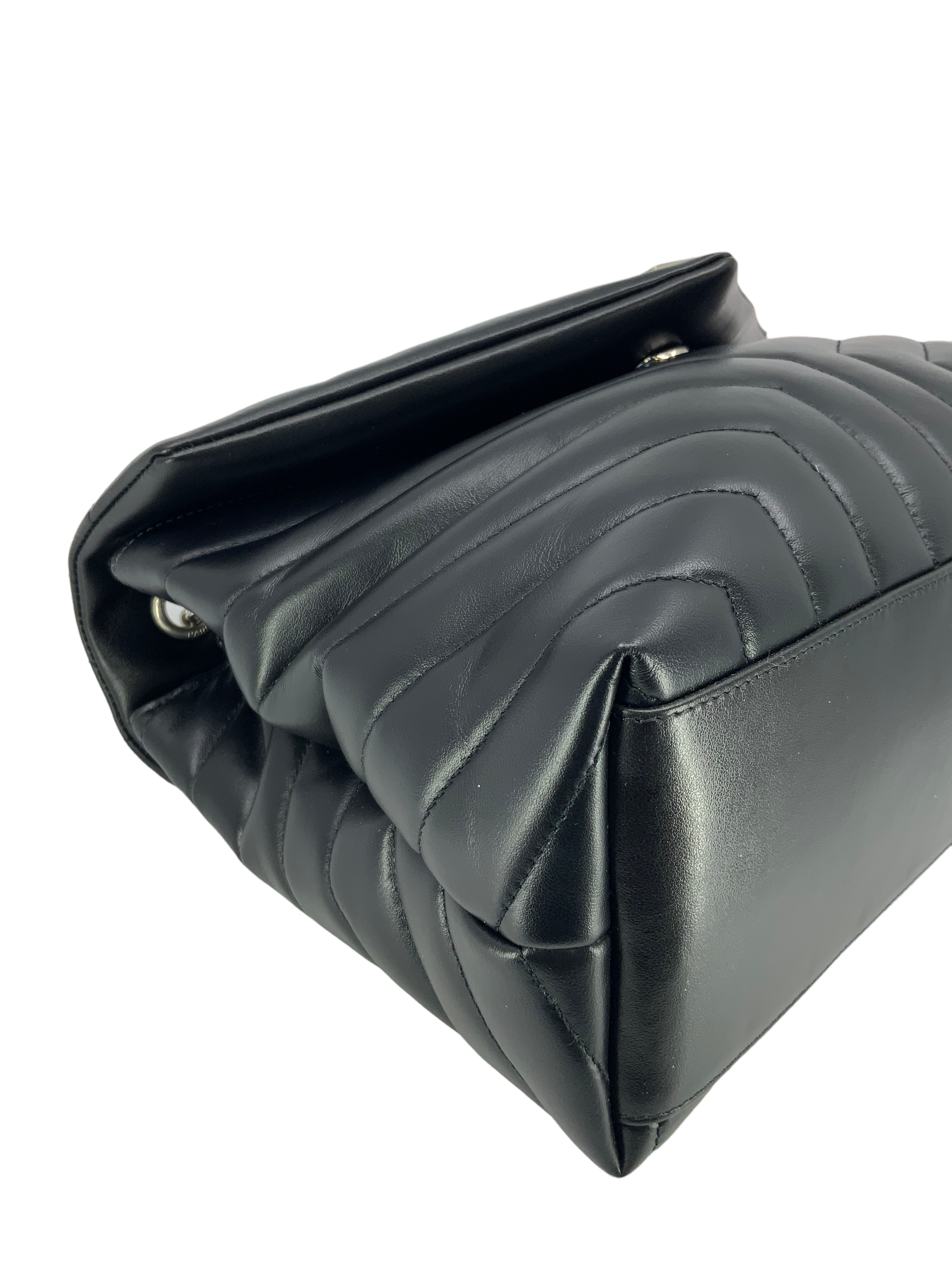 SAINT LAURENT Loulou Medium Shoulder Bag - Genuine Calfskin Leather, Gold-Tone Hardware - Perfect for Work, Evening & Special Occasions