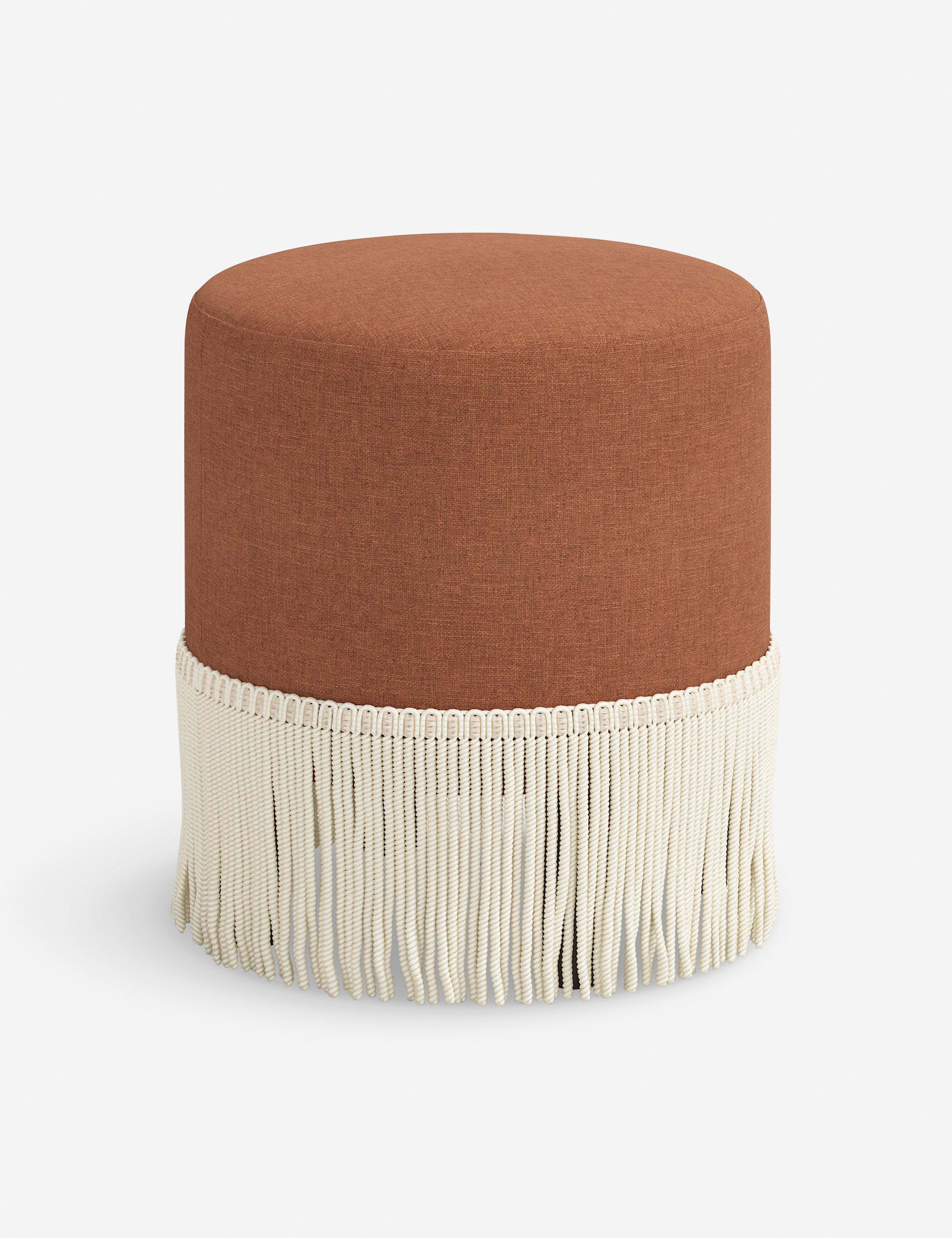 Alair Round Ottoman Pouf - Stylish Footrest and Extra Seating for Living Room, Bedroom & Nursery - Perfect for Home Decor and Relaxation