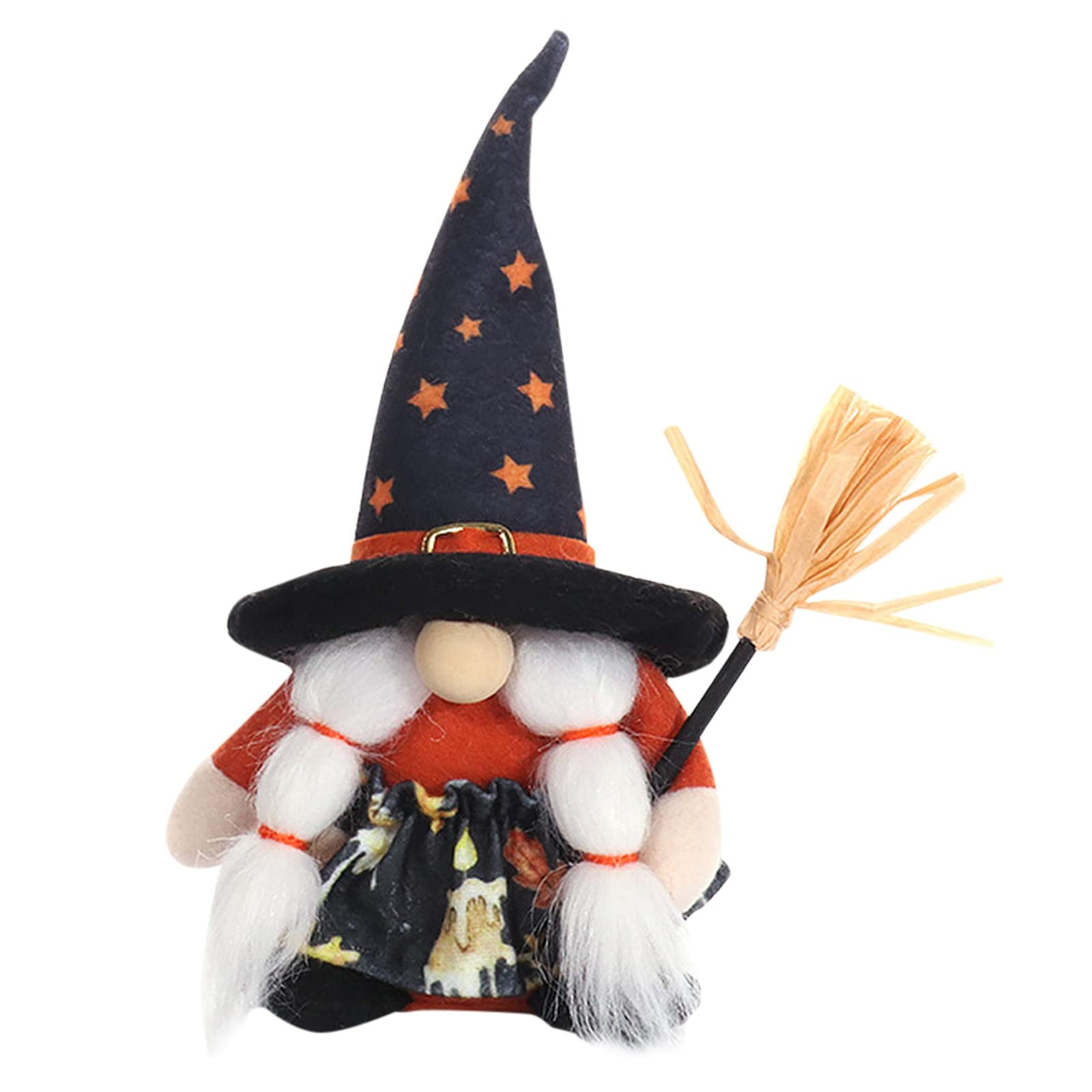 Solar Halloween Gnome Statue for Outdoor Garden Decor - Faceless Doll Ornament for Party & Yard Supplies (Size B) - Perfect for Halloween, Christmas, and Garden Decoration