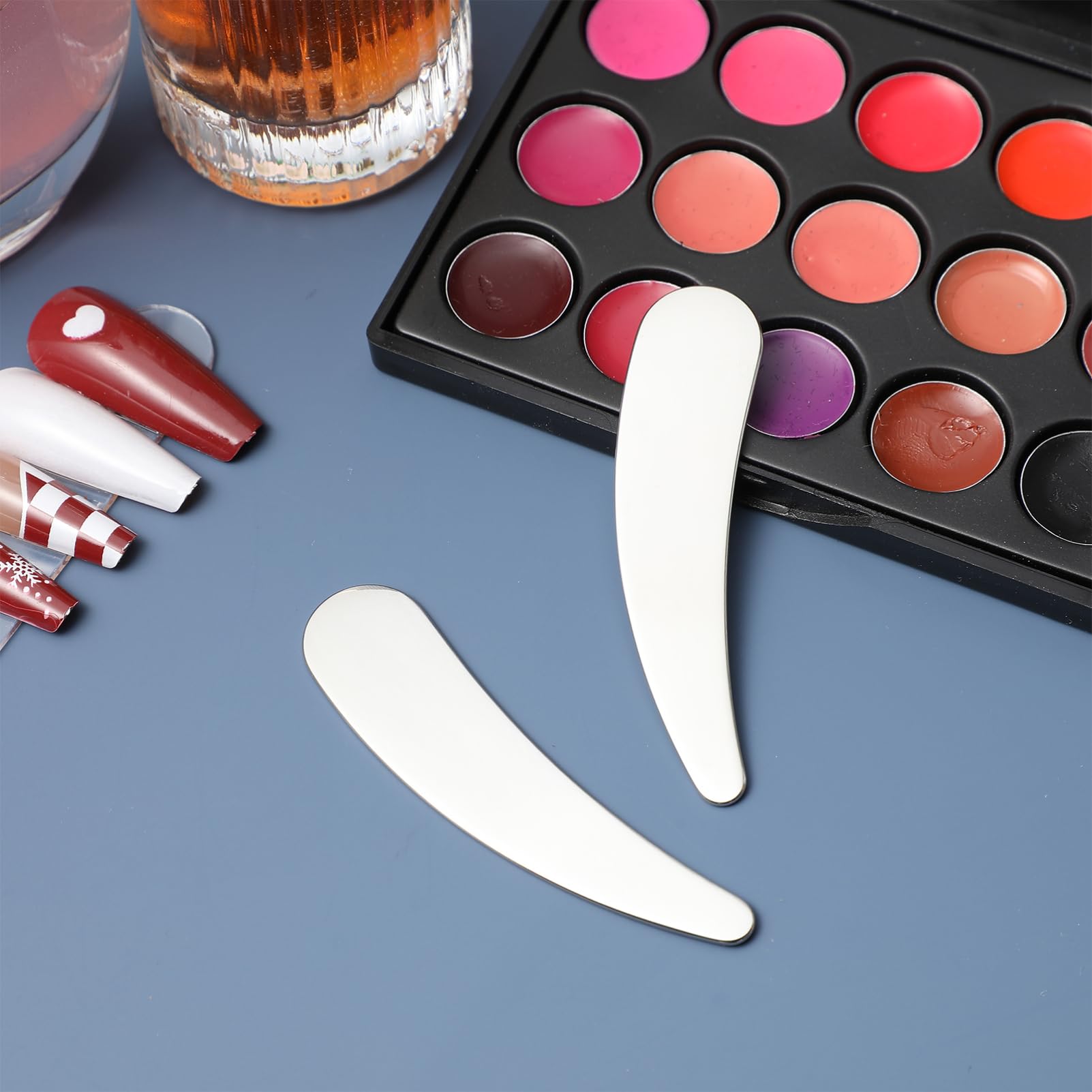 Beaupretty 2-Pack Reusable Facial Cream Spatula - Cosmetic Beauty Scoop for Skincare & Makeup Application - Esthetician Supplies for Jars, Bottles & Tubes