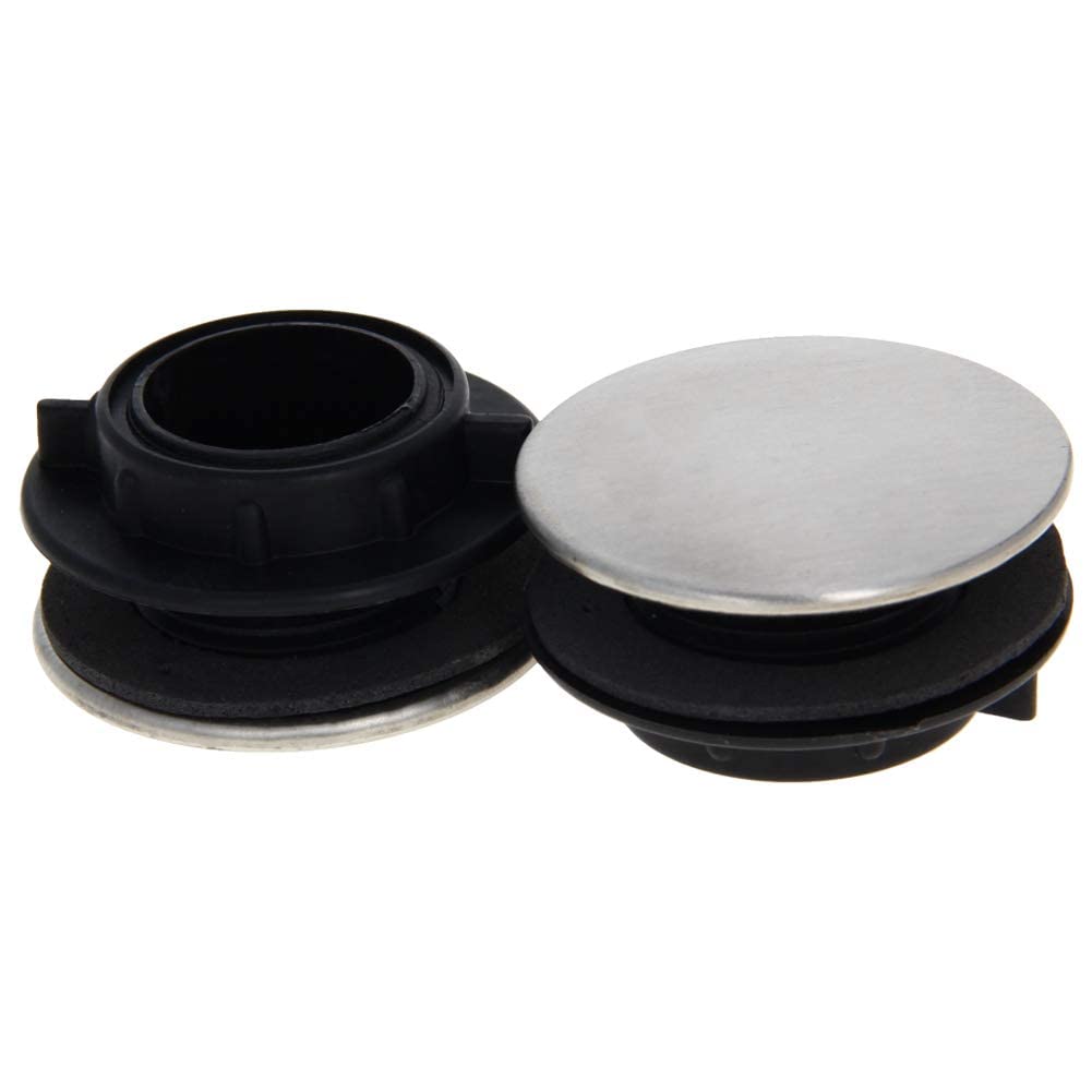 Stainless Steel Sink Tap Hole Cover 2 Pack (1.22-1.57 Inch) - MroMax Kitchen Faucet Hole Cover for Sink Deck Plate, Perfect for Bathroom & Kitchen Renovation