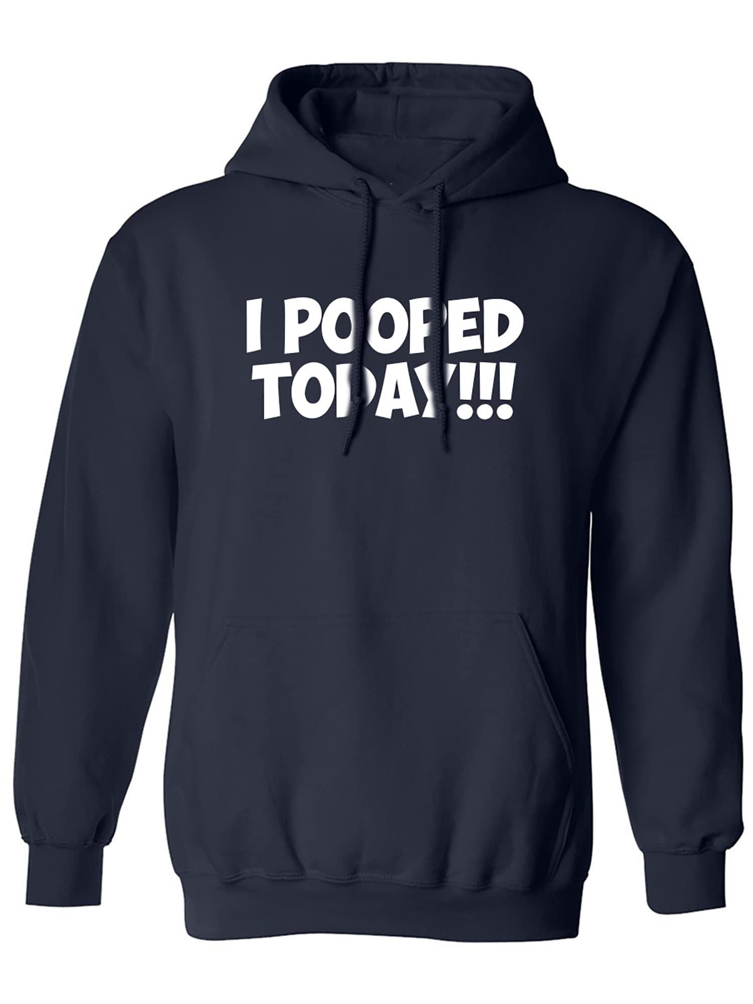 Zerogravitee 'I Pooped Today' Funny Adult Hooded Sweatshirt | Comfortable Pullover Hoodie for Men & Women | Perfect for Casual Wear, Gag Gifts, and IBS Awareness