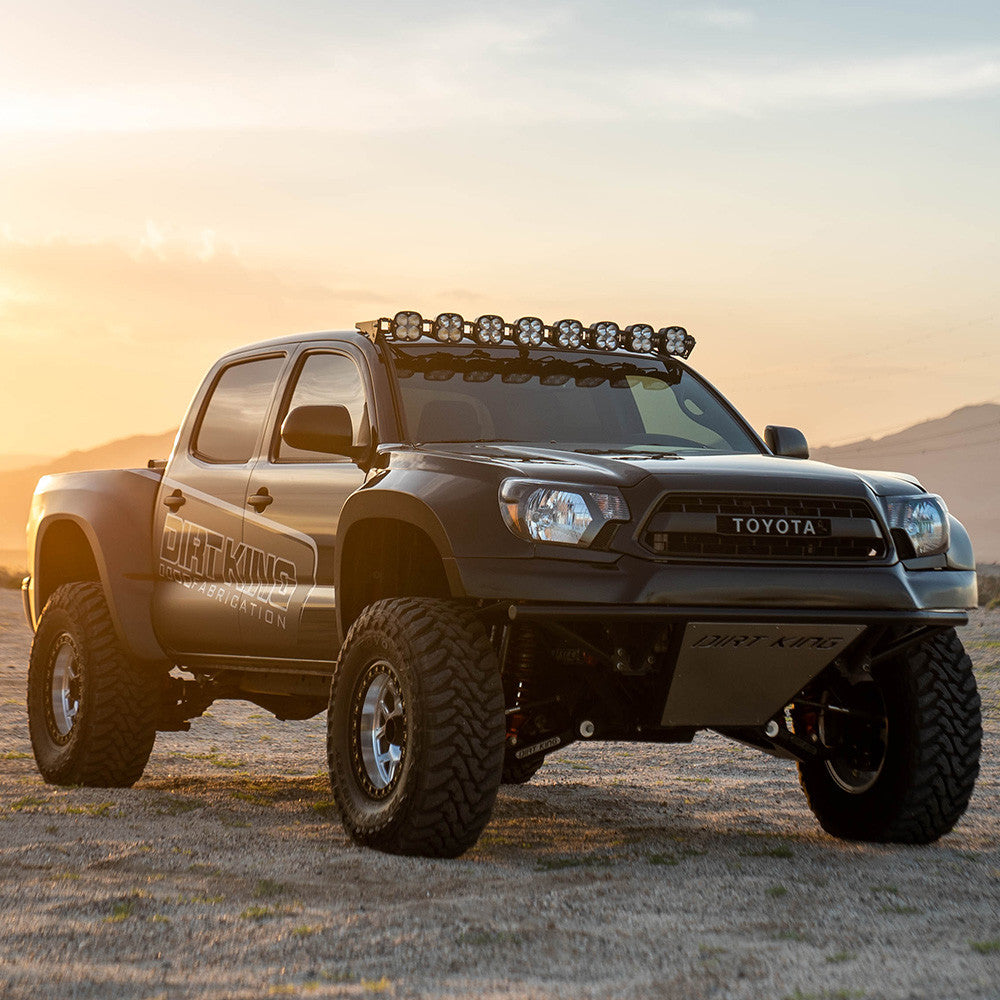 2005-2023 Toyota Tacoma Baja Designs 8 XL Linkable Roof Bar Kit - Heavy Duty Off-Road LED Light Bar Mounting System for Adventure & Overlanding