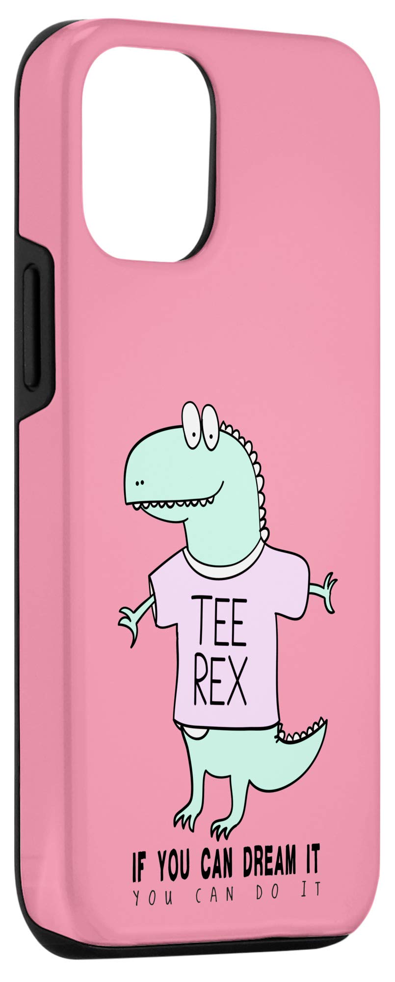 iPhone 12/12 Pro Dinosaur Pun Case - Funny T-Rex Meme Phone Cover for iPhone 12/12 Pro - Perfect Gift for Dino Lovers & Humor Fans - Use at Work, School or Daily Life