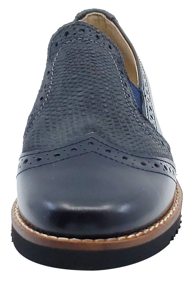 Maria Catalan Boys & Girls Marino Navy Smooth Slip-On Moccasin Loafers - Comfortable Casual Shoes for School, Play & Everyday Wear