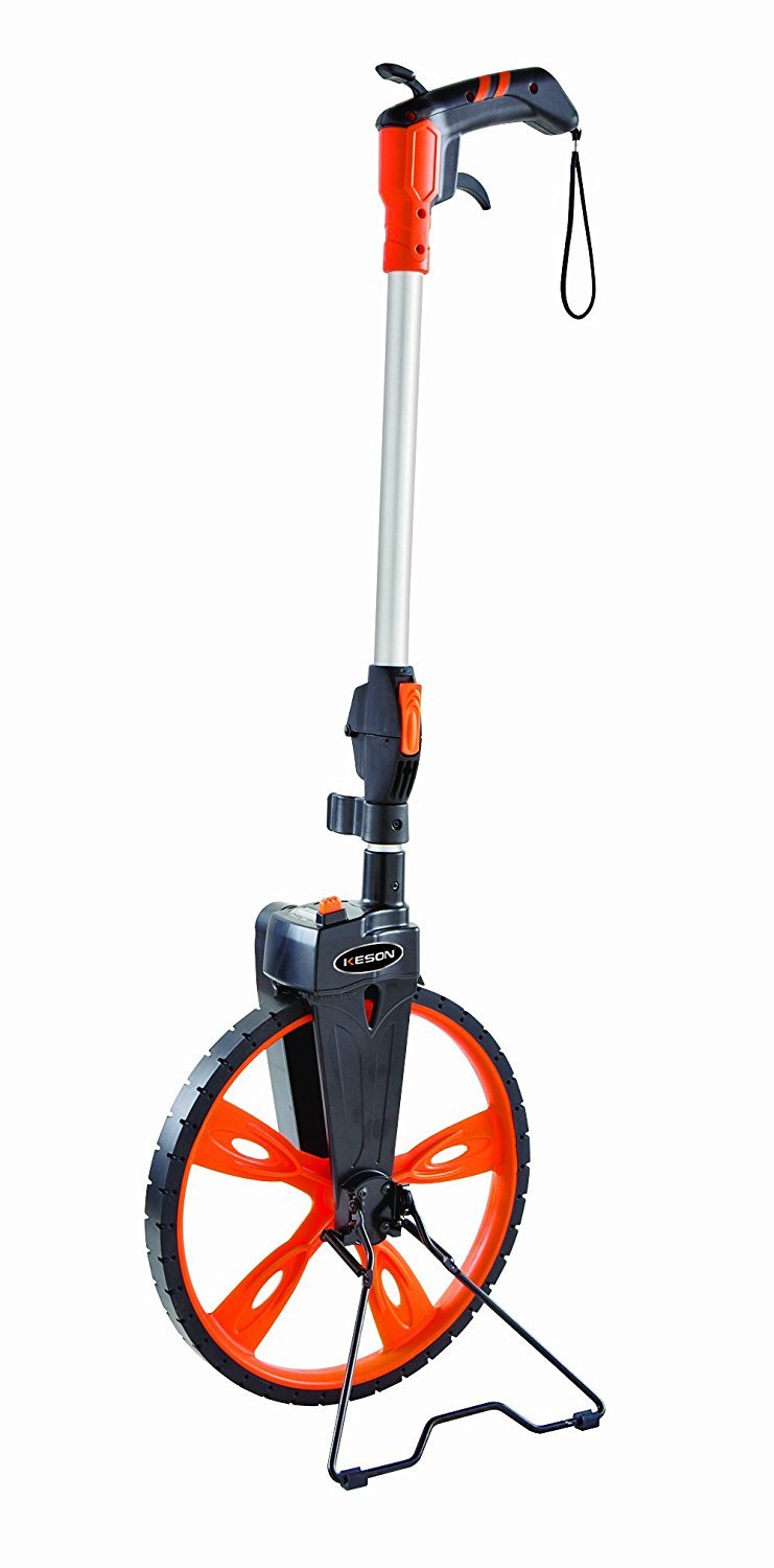 Keson RRT12 3-Foot Top Reading Measuring Wheel with Center Line - Accurate Distance Measurement Tool (2-Pack) - Perfect for Construction, Landscaping & Road Survey Work