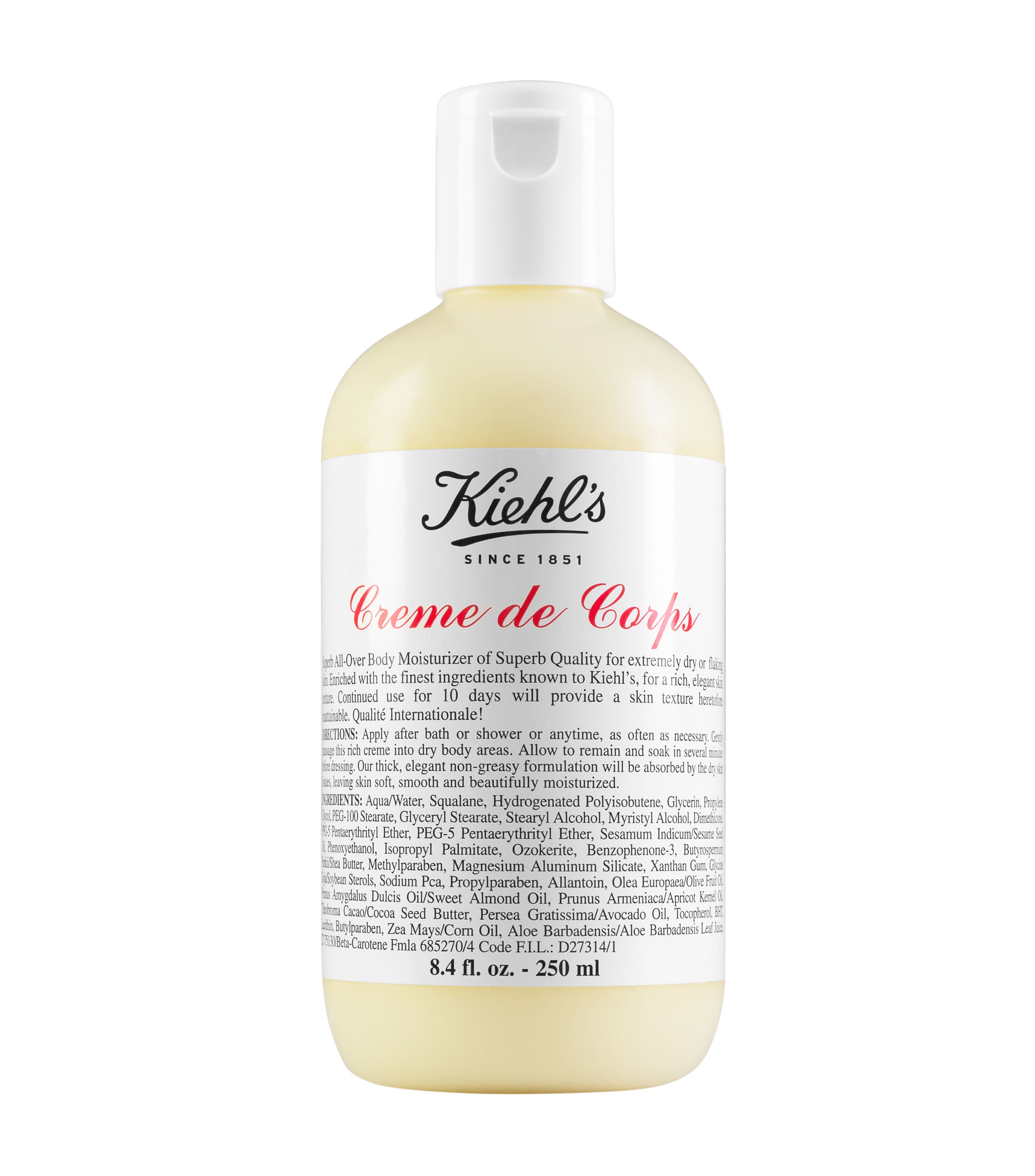 Kiehl's Creme De Corps Body Lotion - Ultra Moisturizing Dry Skin Care - For Daily Hydration & Smooth Skin | Perfect for Winter & Sensitive Skin Care Routine