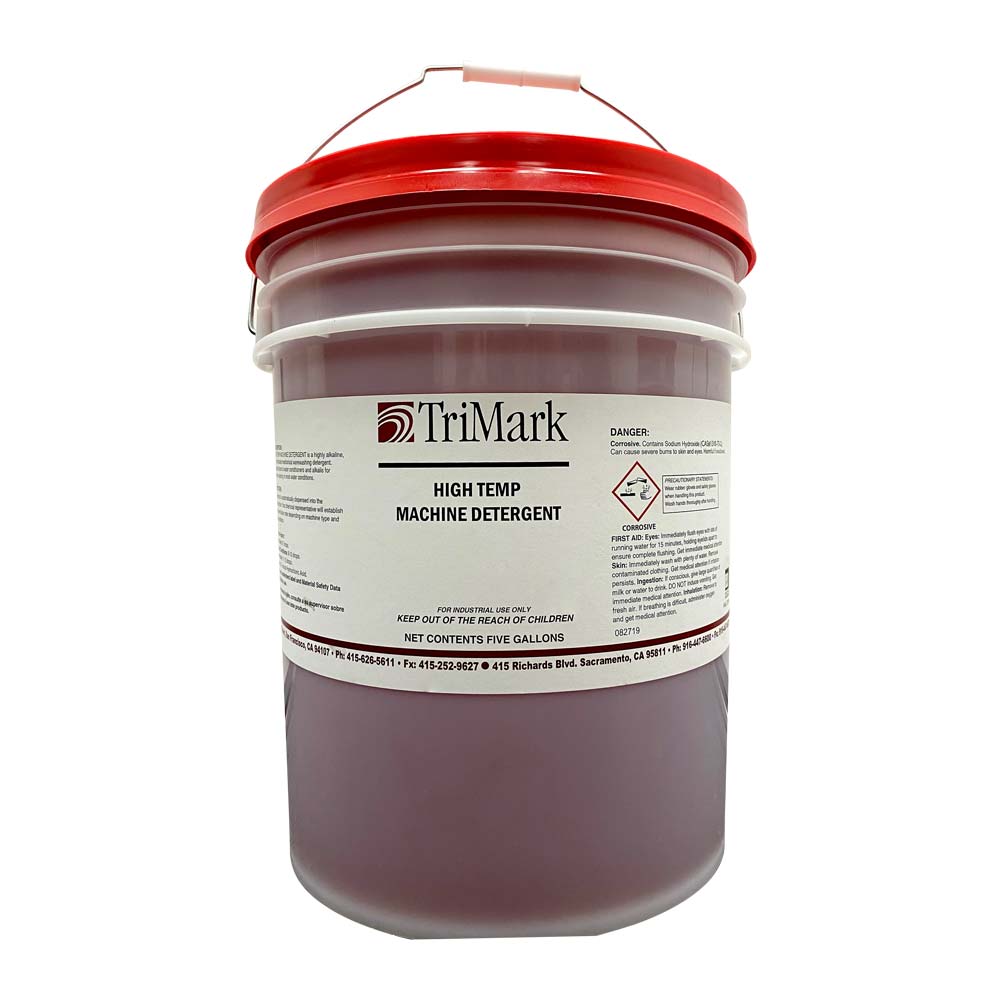 High Temperature Dishwasher Detergent - 5 Gallon Commercial Grade for Restaurants, Hotels & Industrial Kitchens