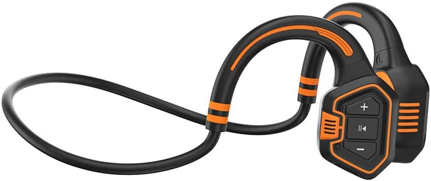 Bluetooth Bone Conduction Wireless Earbuds - Open Ear HiFi Stereo Headphones with Mic, IPX68 Waterproof for Running, Cycling, Gym & Workouts | Perfect for Sports, Commuting & Outdoor Activities (Color: Black)