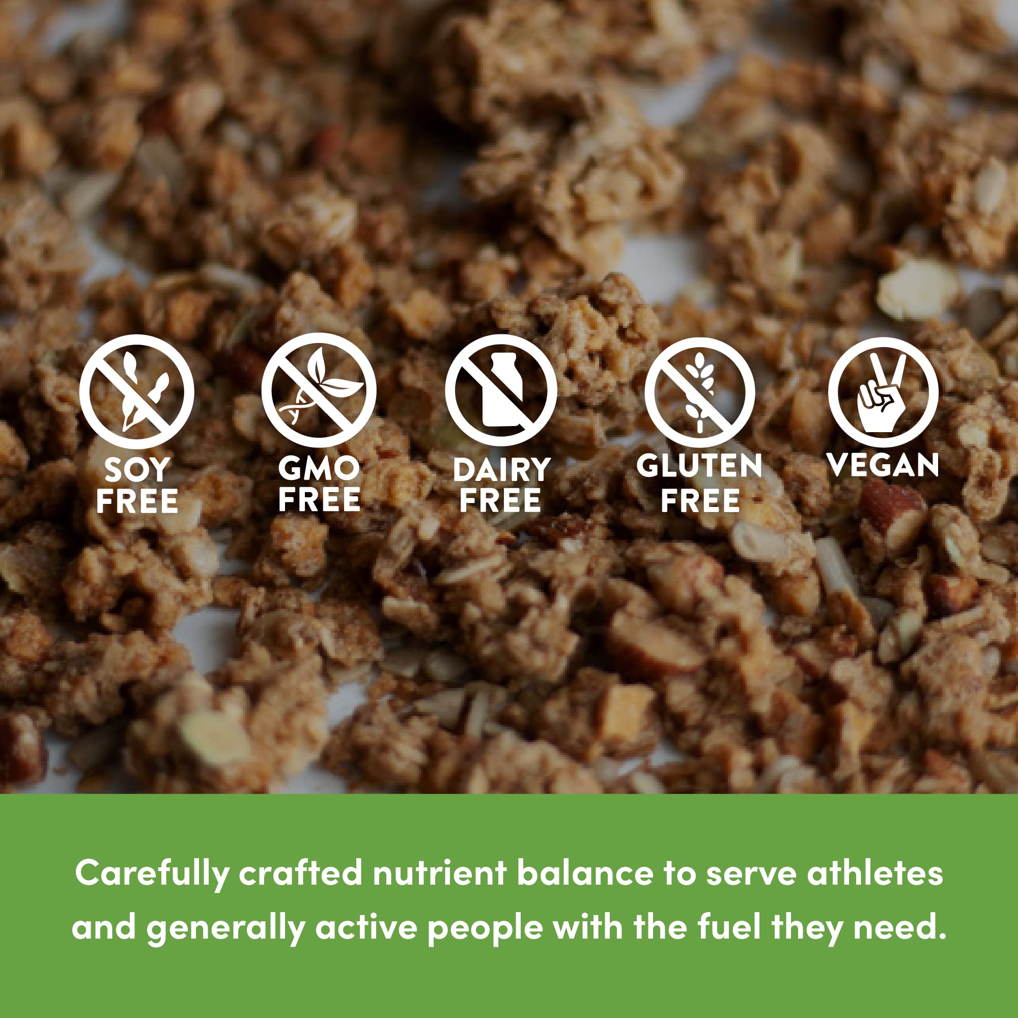 Picky Bars Performance Protein Granola - Gluten Free, Non-GMO, Vegan, Apple Crumble Flavor - 10.6 Oz (10 Servings) | High Protein Snack for Athletes, Hiking & Post-Workout Recovery