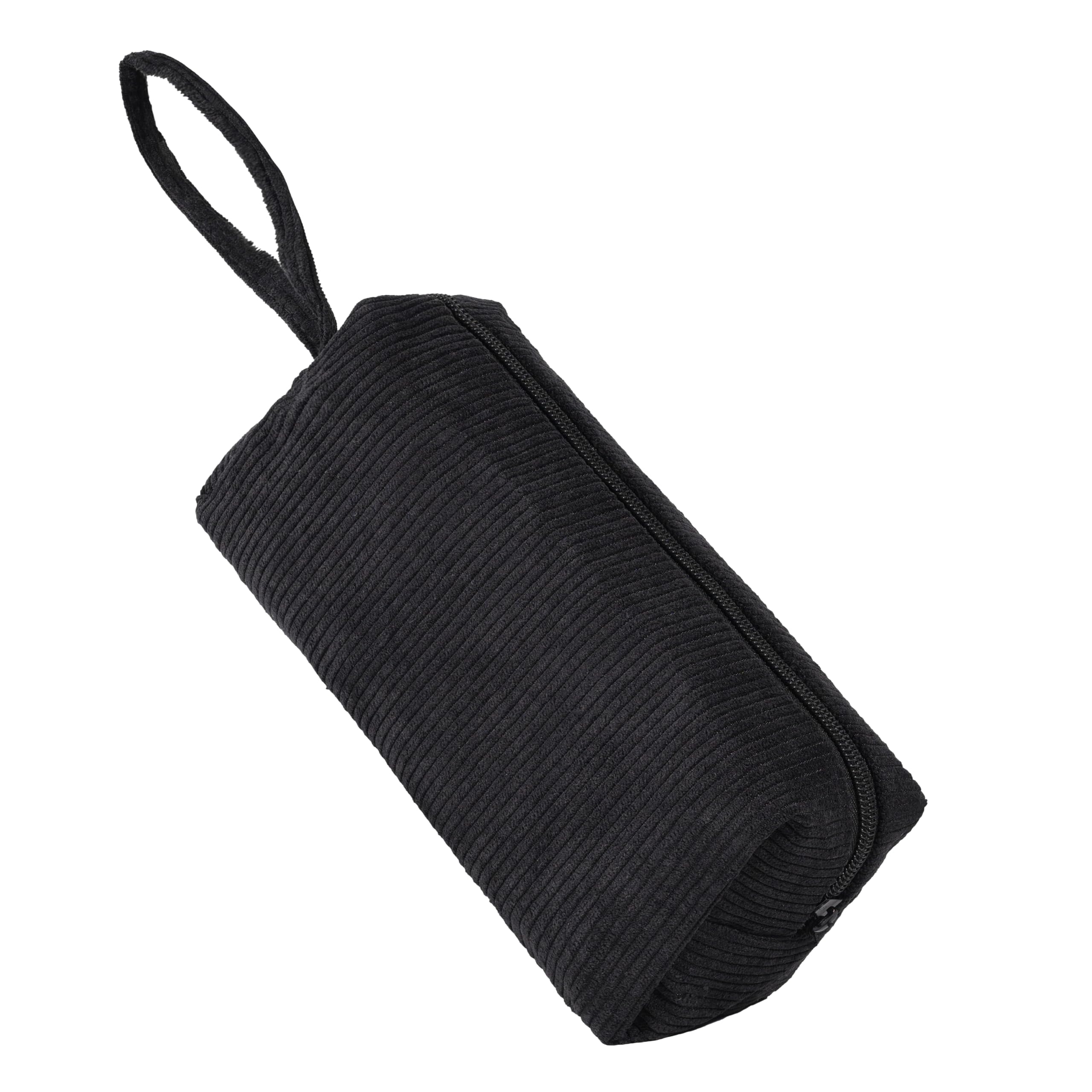 Small Corduroy Makeup Bag for Women | Portable Cosmetic Organizer | Travel Toiletry Pouch with Zipper | Perfect for Purse, Gym & Vacation Essentials