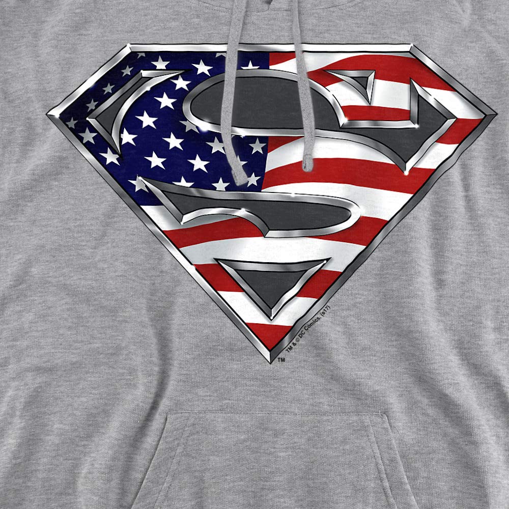 Superman Pullover Hoodie for Men - XXL Size | Officially Licensed DC Comics Apparel | Perfect for Cosplay, Casual Wear & Gifts