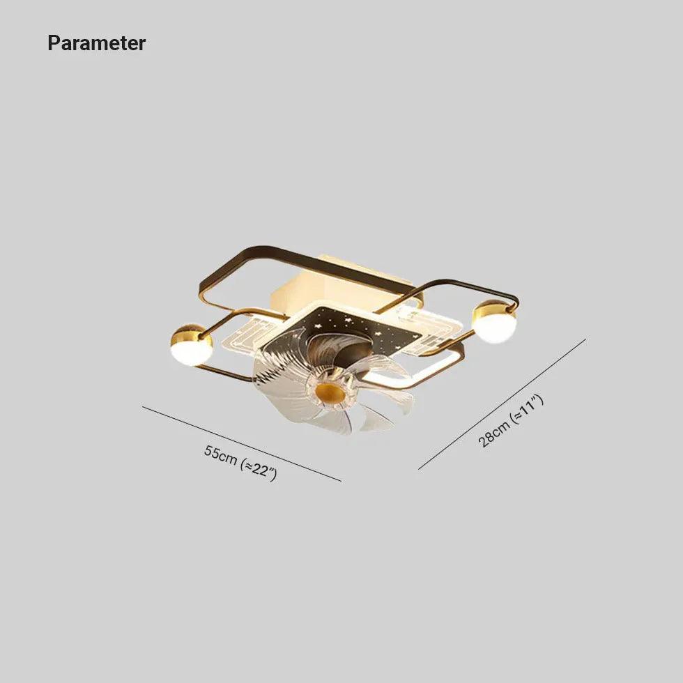 Modern Ceiling Fan with LED Lights - 3 Speed Remote Control, Quiet Reversible Motor - Perfect for Bedroom, Living Room & Office (52 Inch, Brushed Nickel)